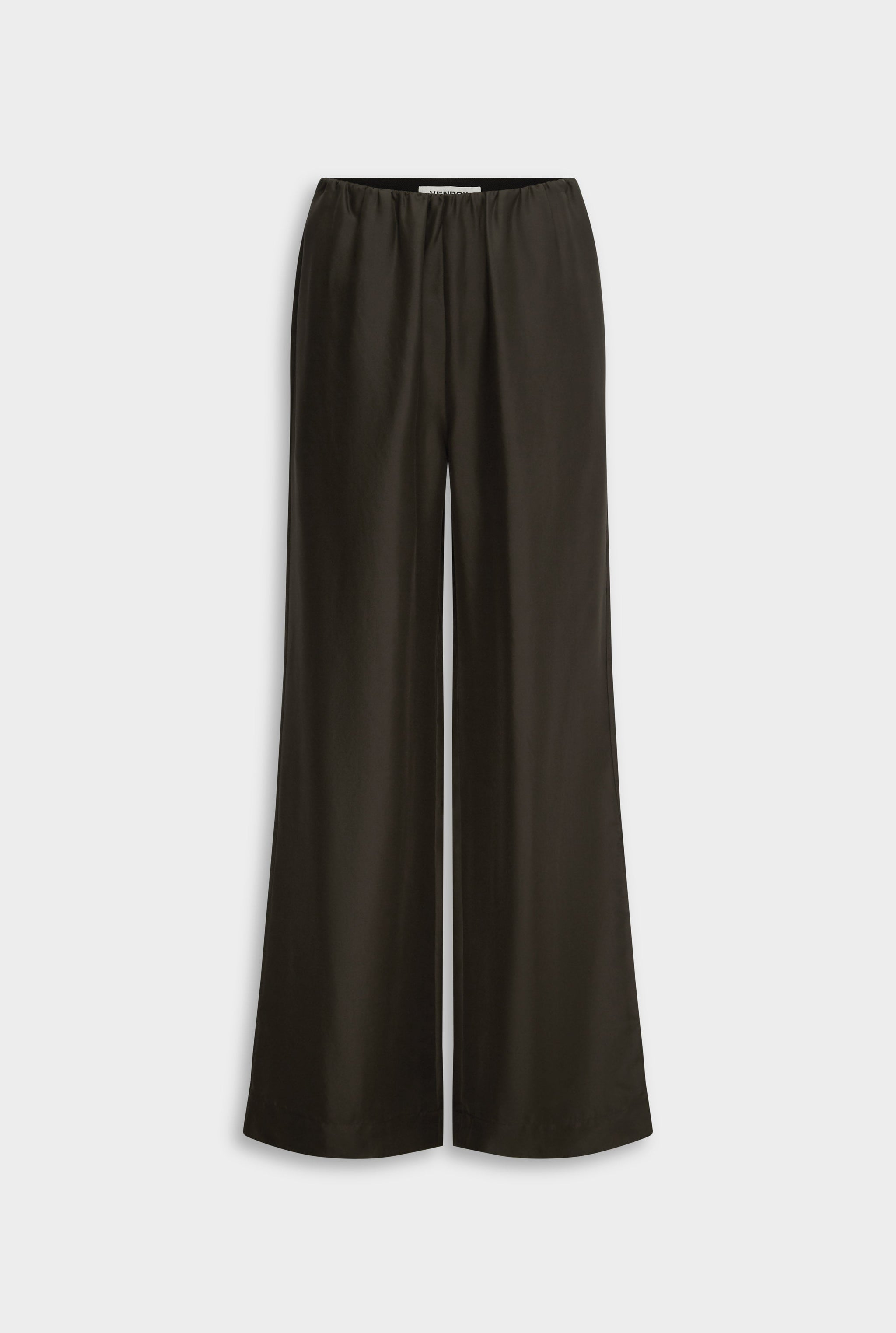 Silk Relaxed Pant - Dark Olive