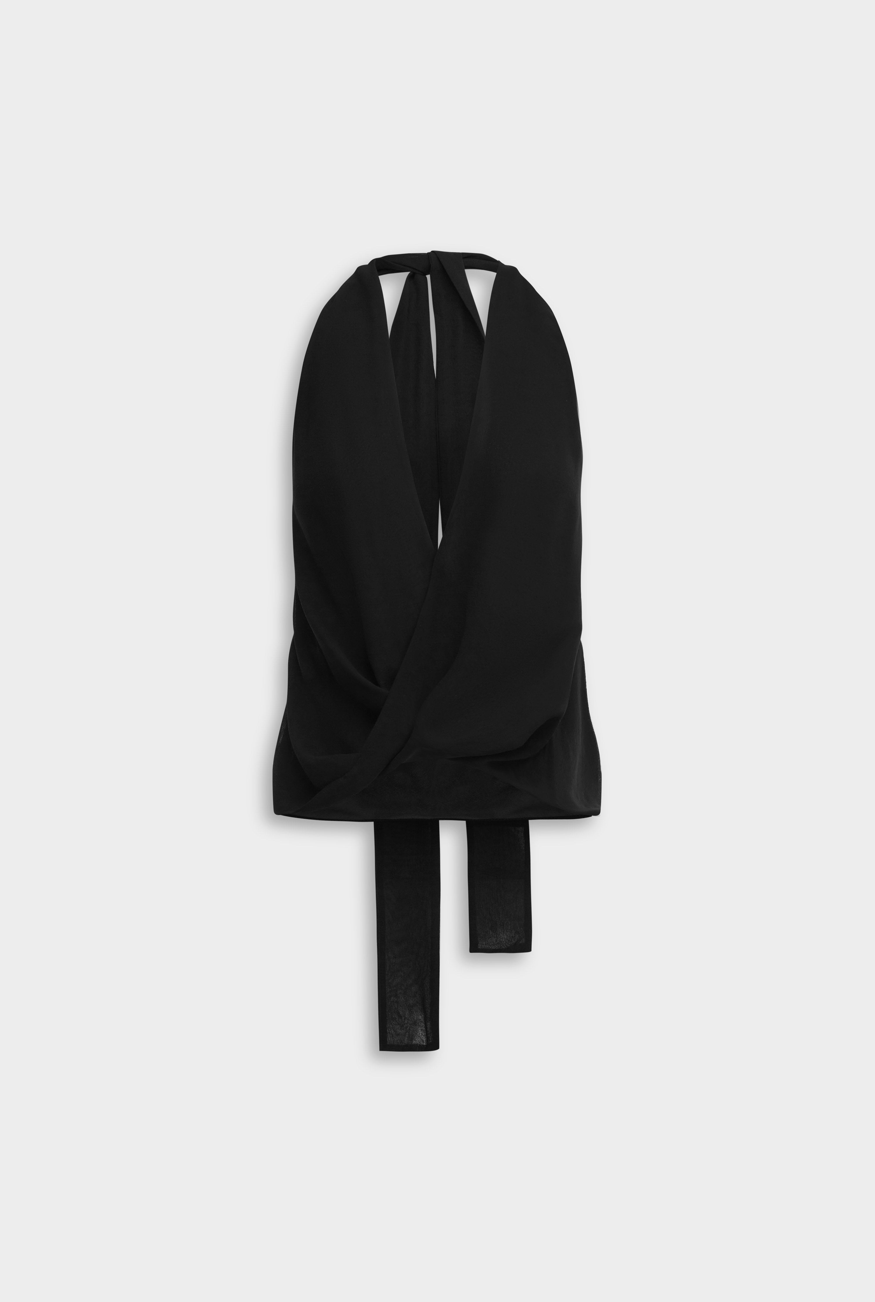 Silk Twist Plunge Top Black | Venroy – VENROY US