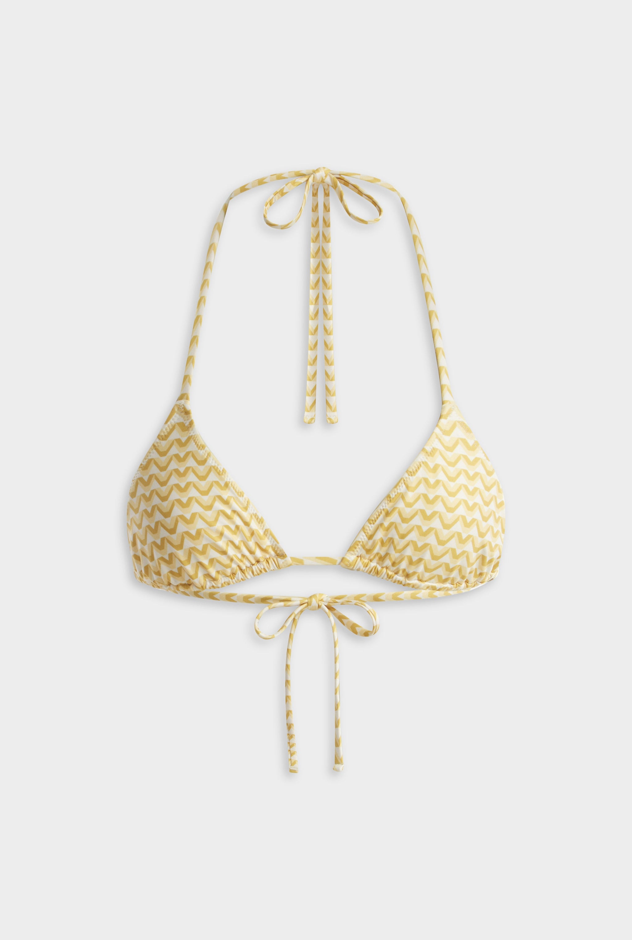 Triangle Bikini - Pale Yellow/Amber V Monogram