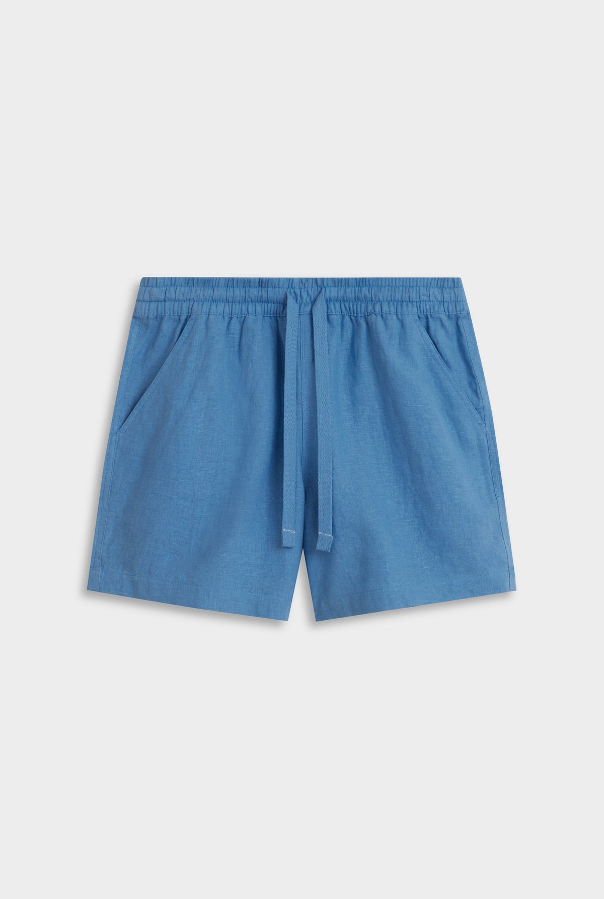 Linen Lounge Short - Ocean Blue [[AU_MEDIA:gid://shopify/MediaImage/27754568679511]]
