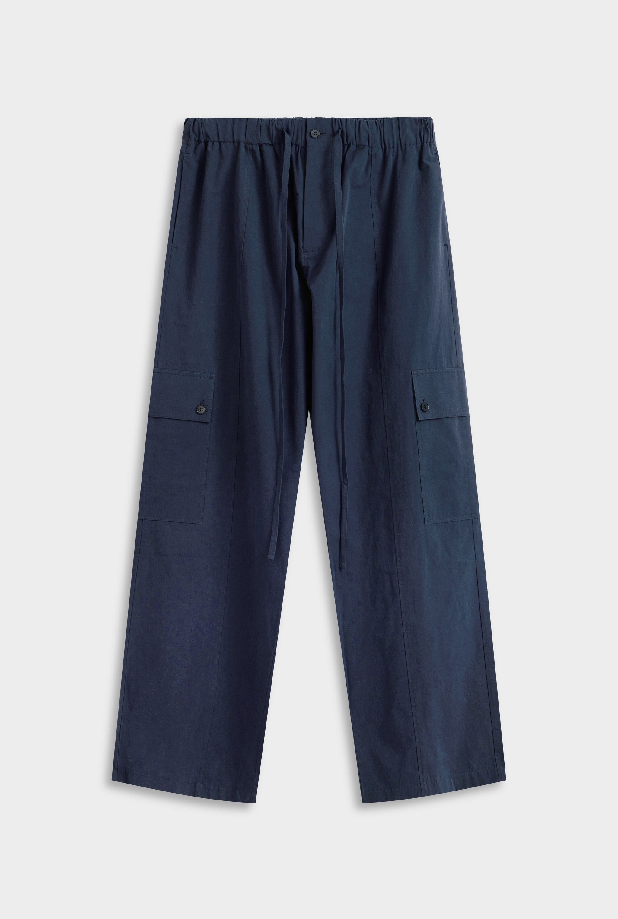 Paper Poplin Baggy Pant - Navy