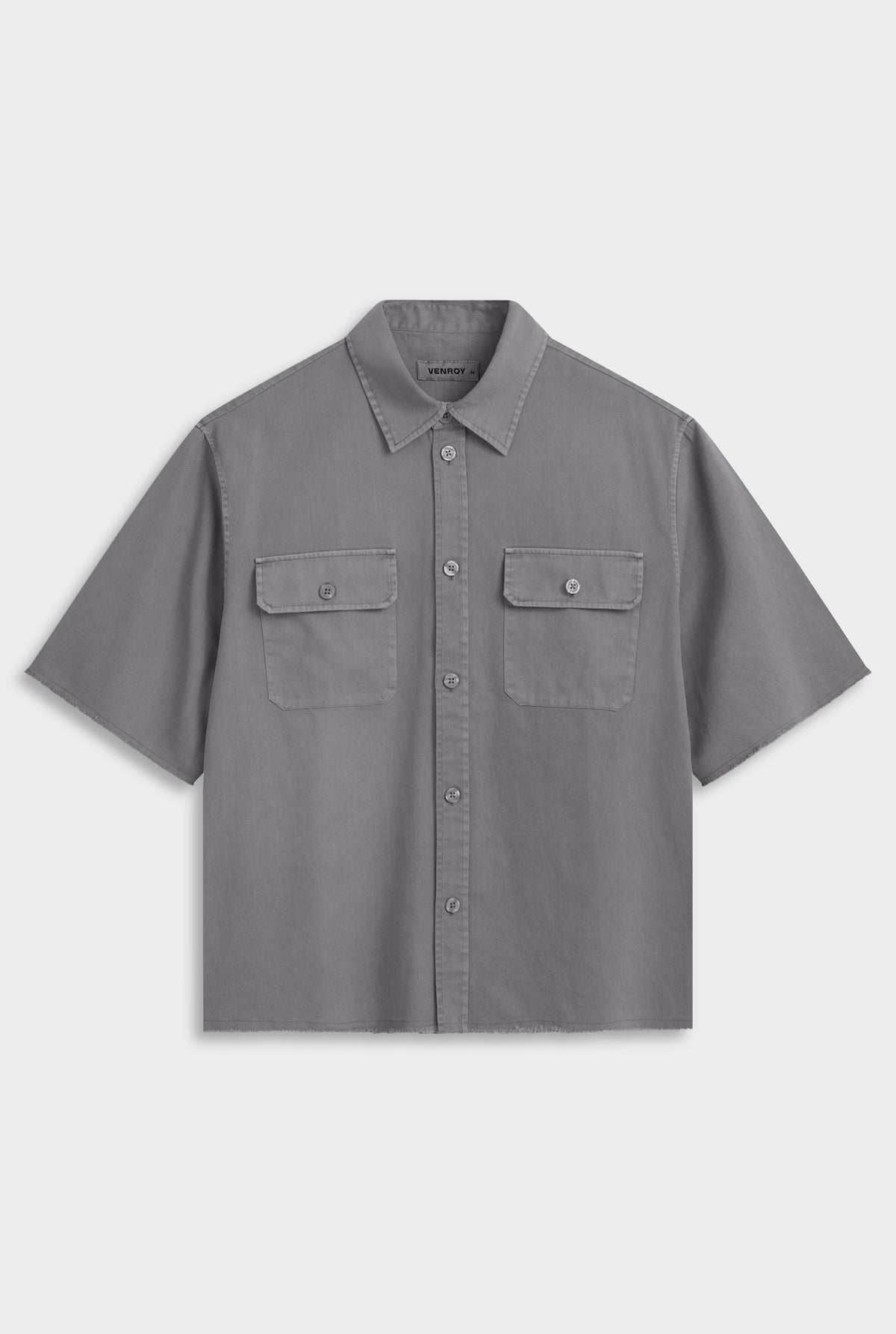 Pigment Dyed Mechanic Shirt - Washed Grey [[AU_MEDIA:gid://shopify/MediaImage/27754569498711]]