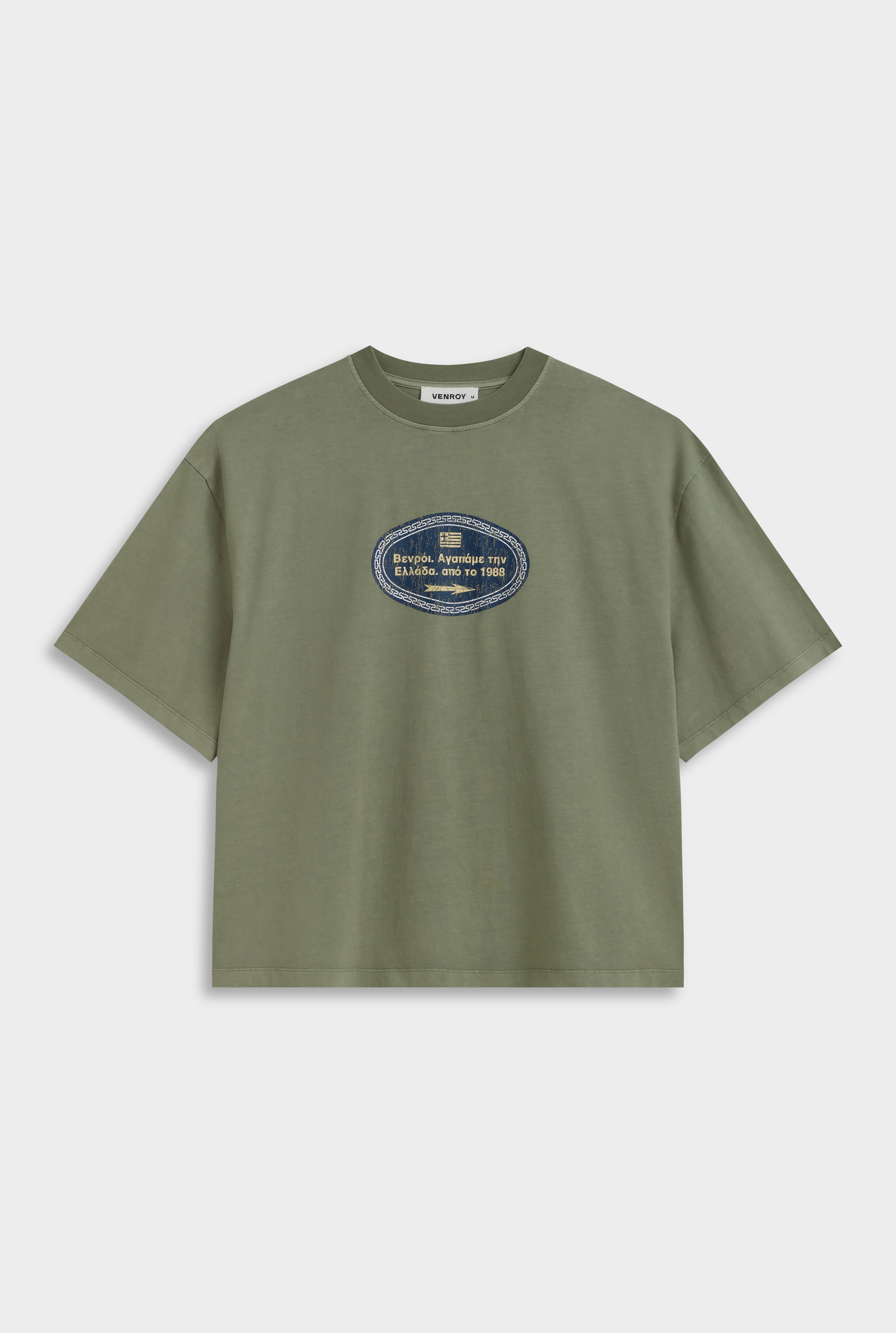 Pigment Dyed Supersized T Shirt Washed Sage | Venroy – VENROY US