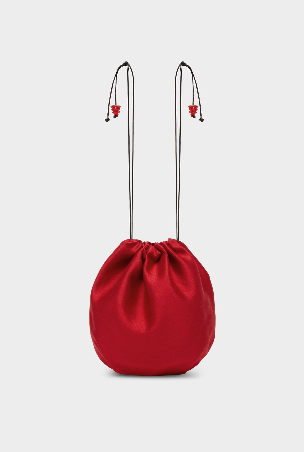 Wool Silk Drawstring Pouch - Red [[AU_MEDIA:gid://shopify/MediaImage/27754461036631]]