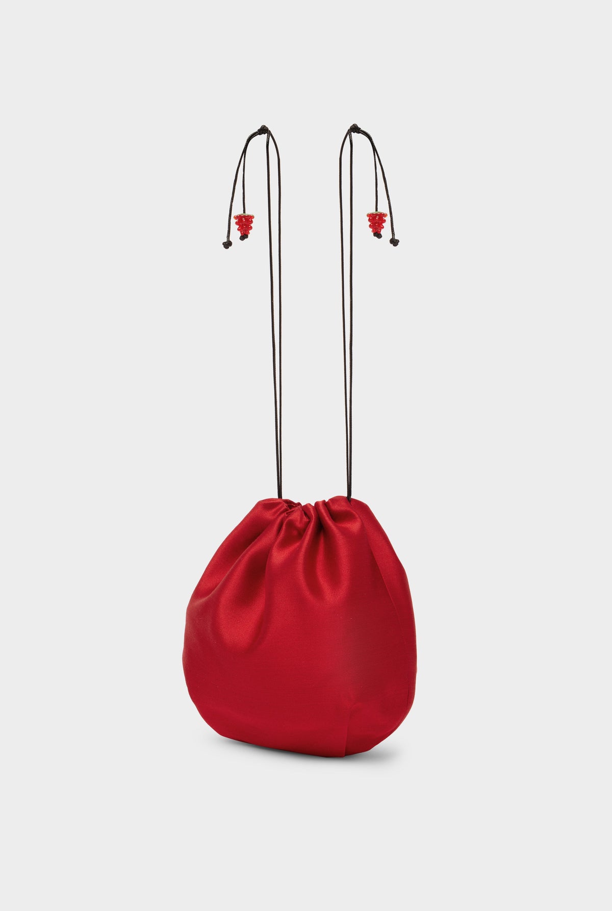 Wool Silk Drawstring Pouch - Red [[AU_MEDIA:gid://shopify/MediaImage/27754461233239]]