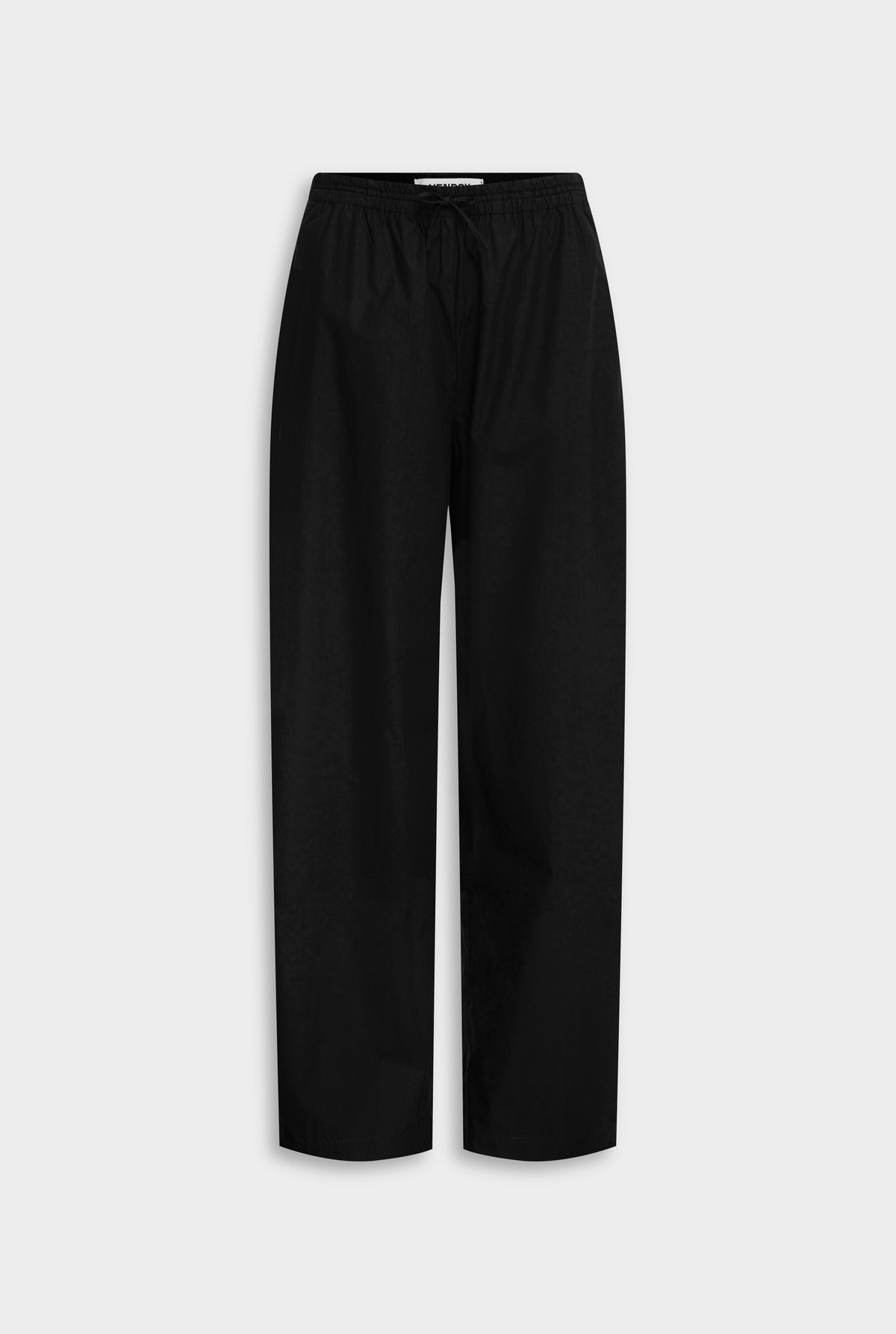 Cotton Barrel Leg Pant - Black [[AU_MEDIA:gid://shopify/MediaImage/27754608099415]]