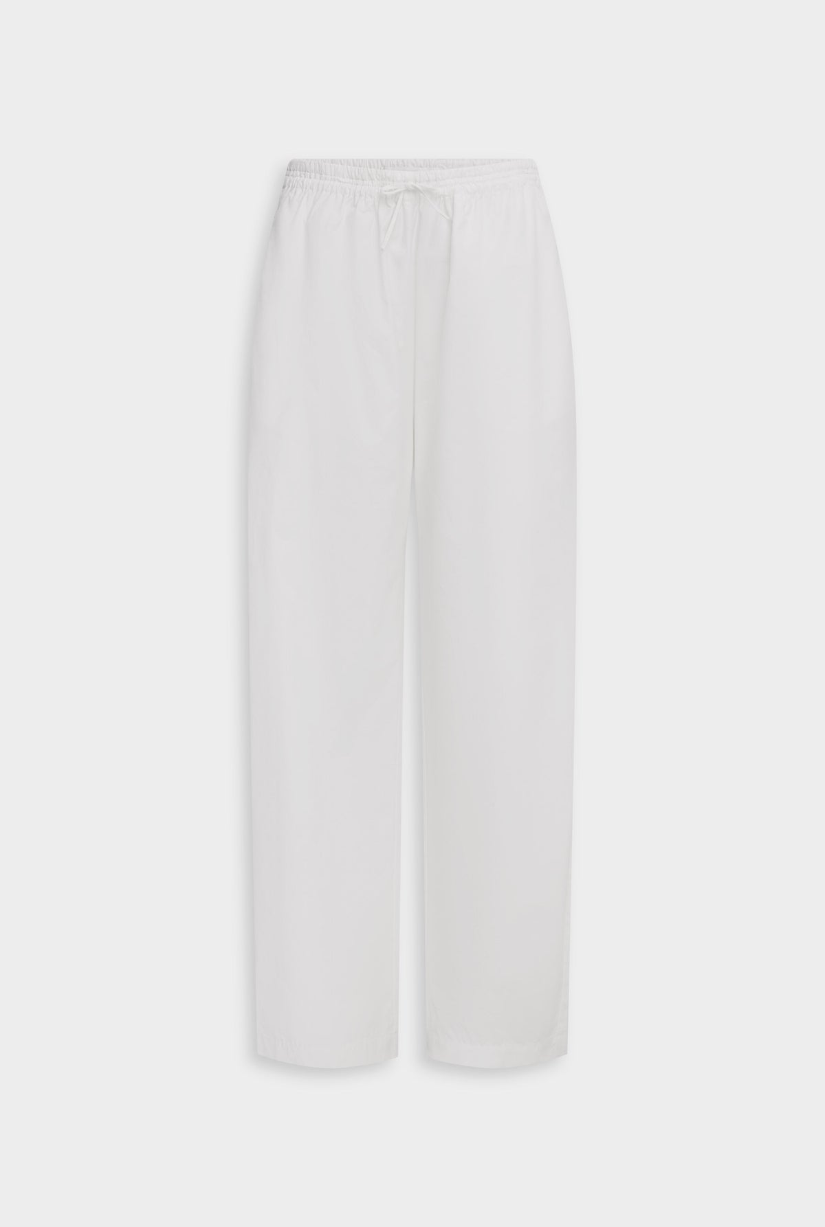 Cotton Barrel Leg Pant - White [[AU_MEDIA:gid://shopify/MediaImage/27754608361559]]