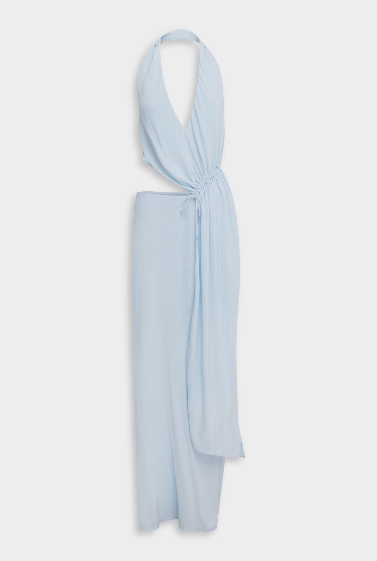 Drawstring Sash Maxi Dress - Ice Blue [[AU_MEDIA:gid://shopify/MediaImage/27754609410135]]