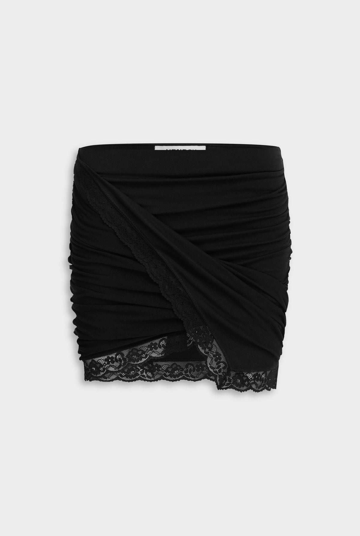 Lace Twist Mini Skirt - Black [[AU_MEDIA:gid://shopify/MediaImage/27754611998807]]