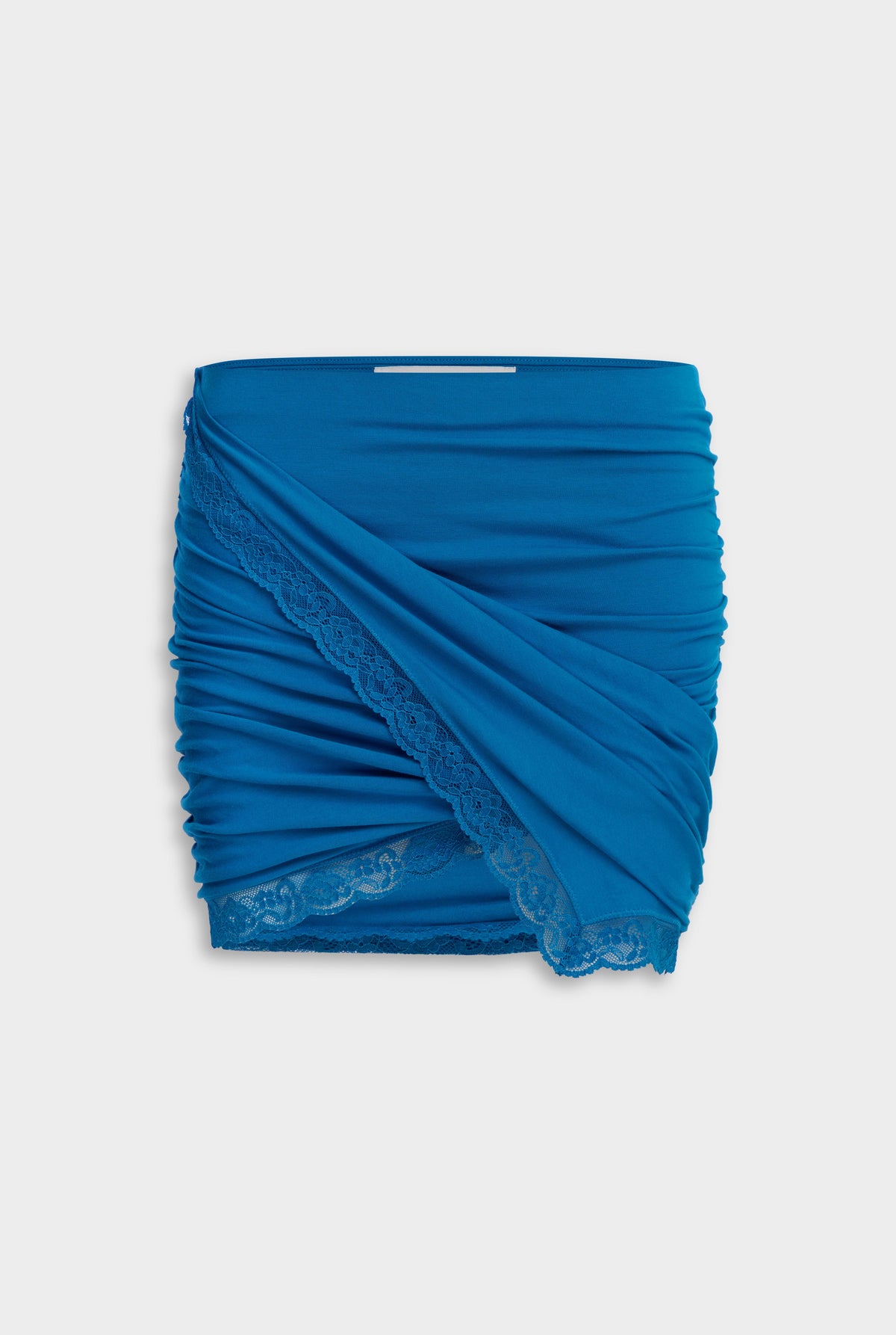 Lace Twist Mini Skirt - Cobalt [[AU_MEDIA:gid://shopify/MediaImage/27754612326487]]