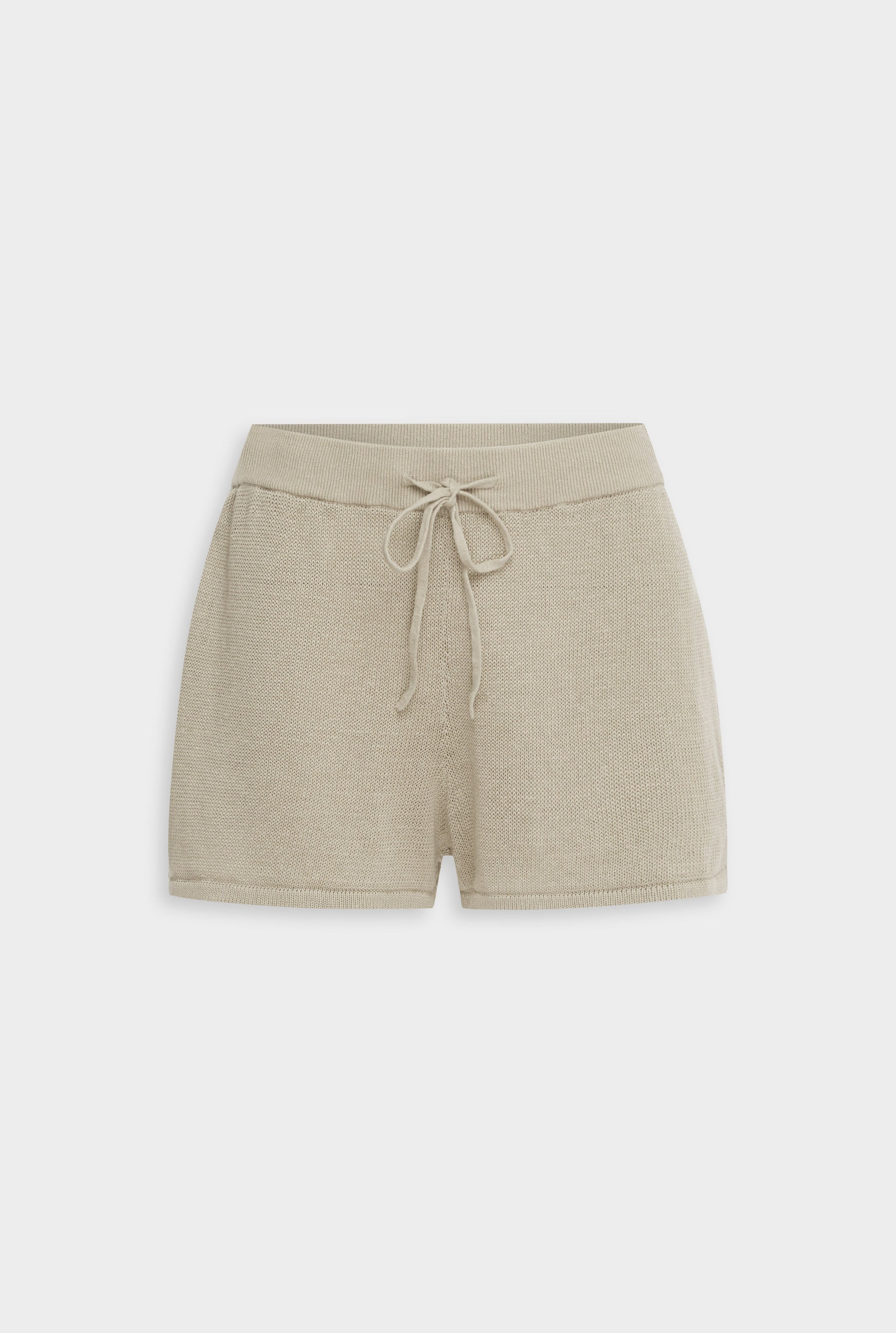 Venroy Linen Knit Short - Taupe
