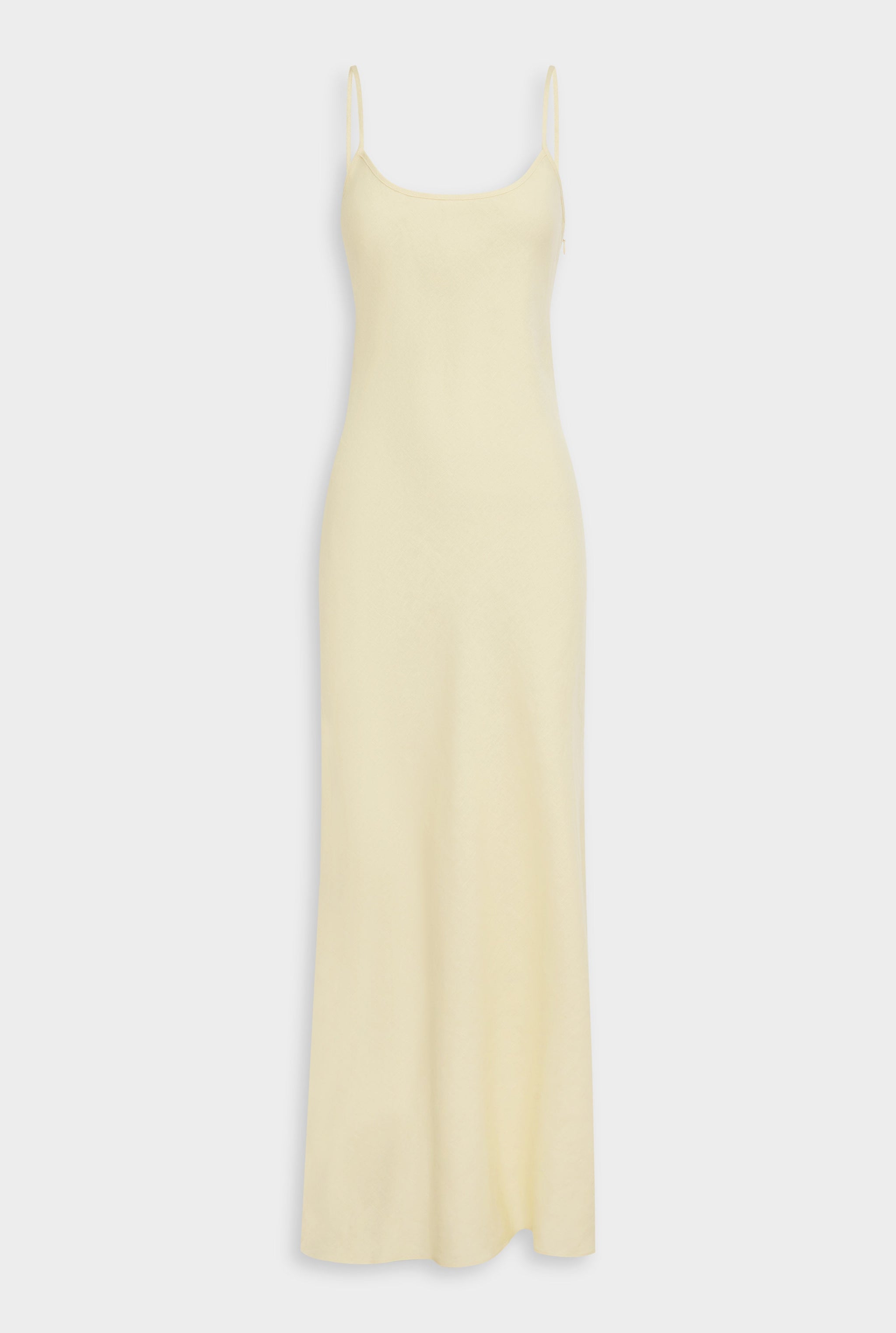 Linen Slip Dress - Buttercream