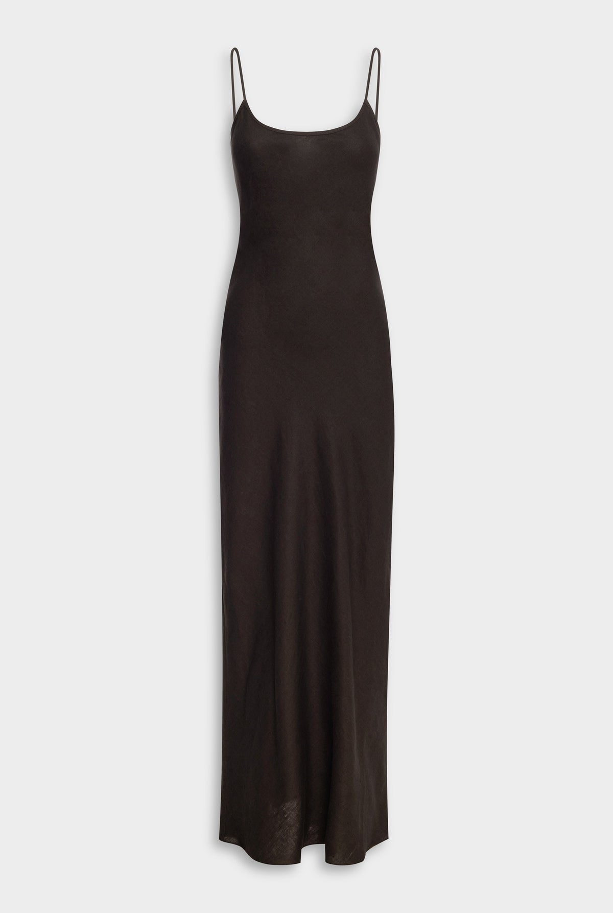Linen Slip Dress - Cacao [[AU_MEDIA:gid://shopify/MediaImage/27754612719703]]