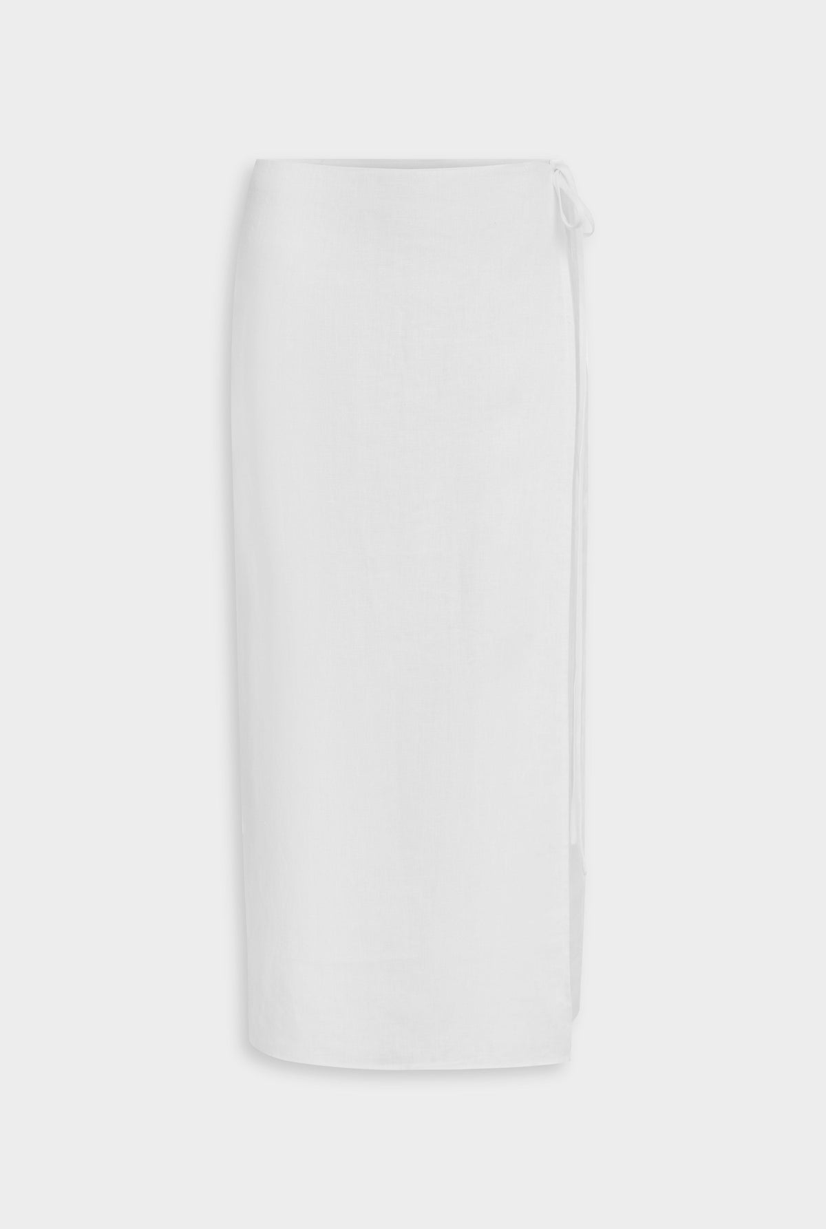 Linen Wrap Maxi Skirt - White [[AU_MEDIA:gid://shopify/MediaImage/27754613211223]]