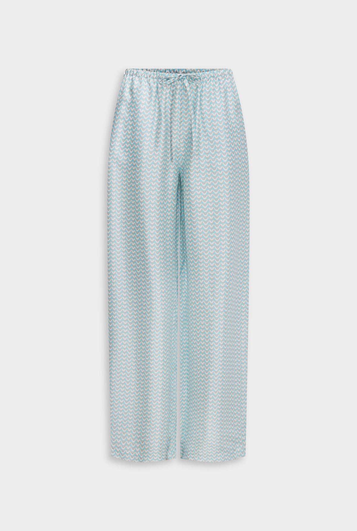 Relaxed Silk Drawstring Pant - Ice Blue/Silver V Monogram [[AU_MEDIA:gid://shopify/MediaImage/27754613702743]]