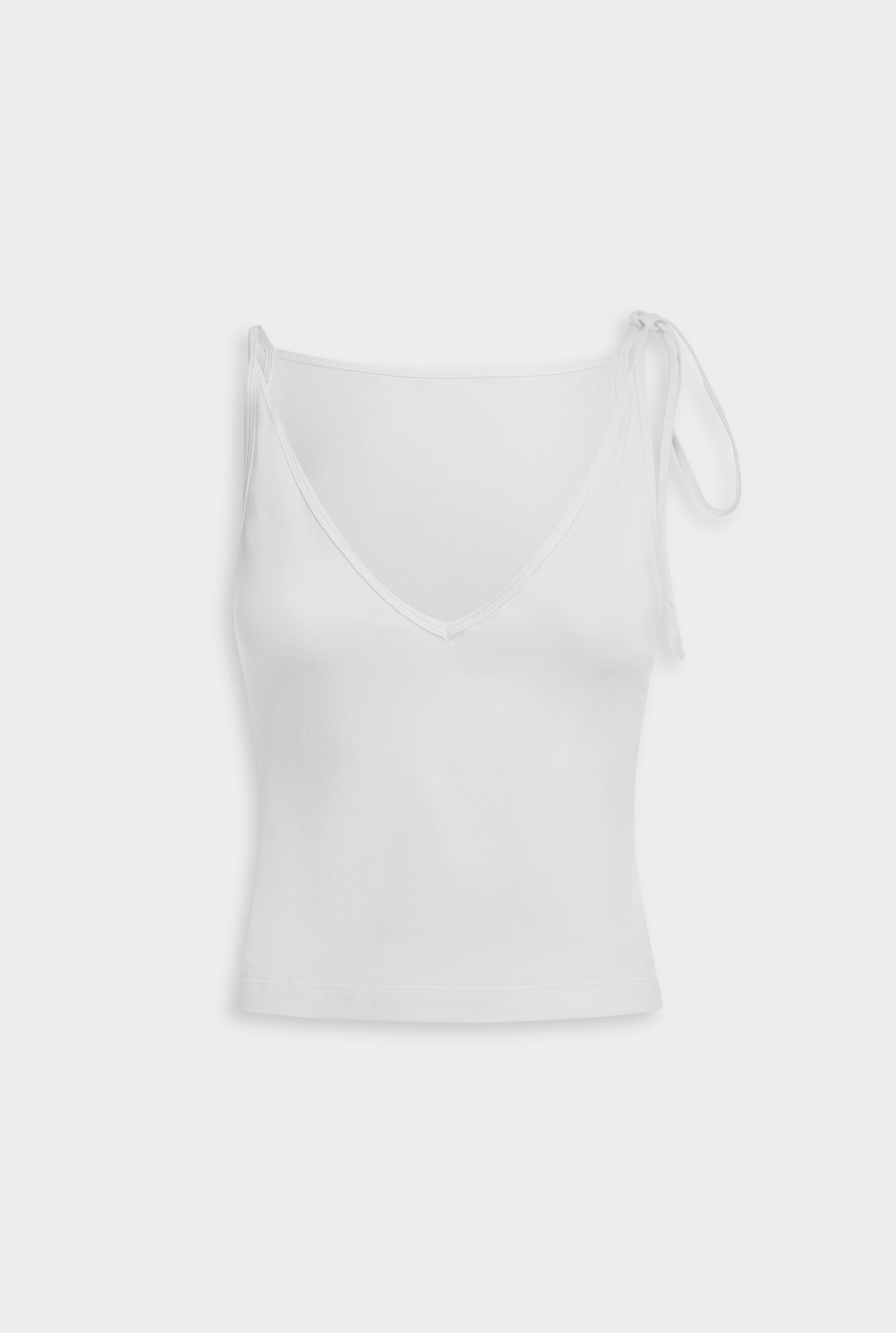 Reversible Boat V Neck Cami - White
