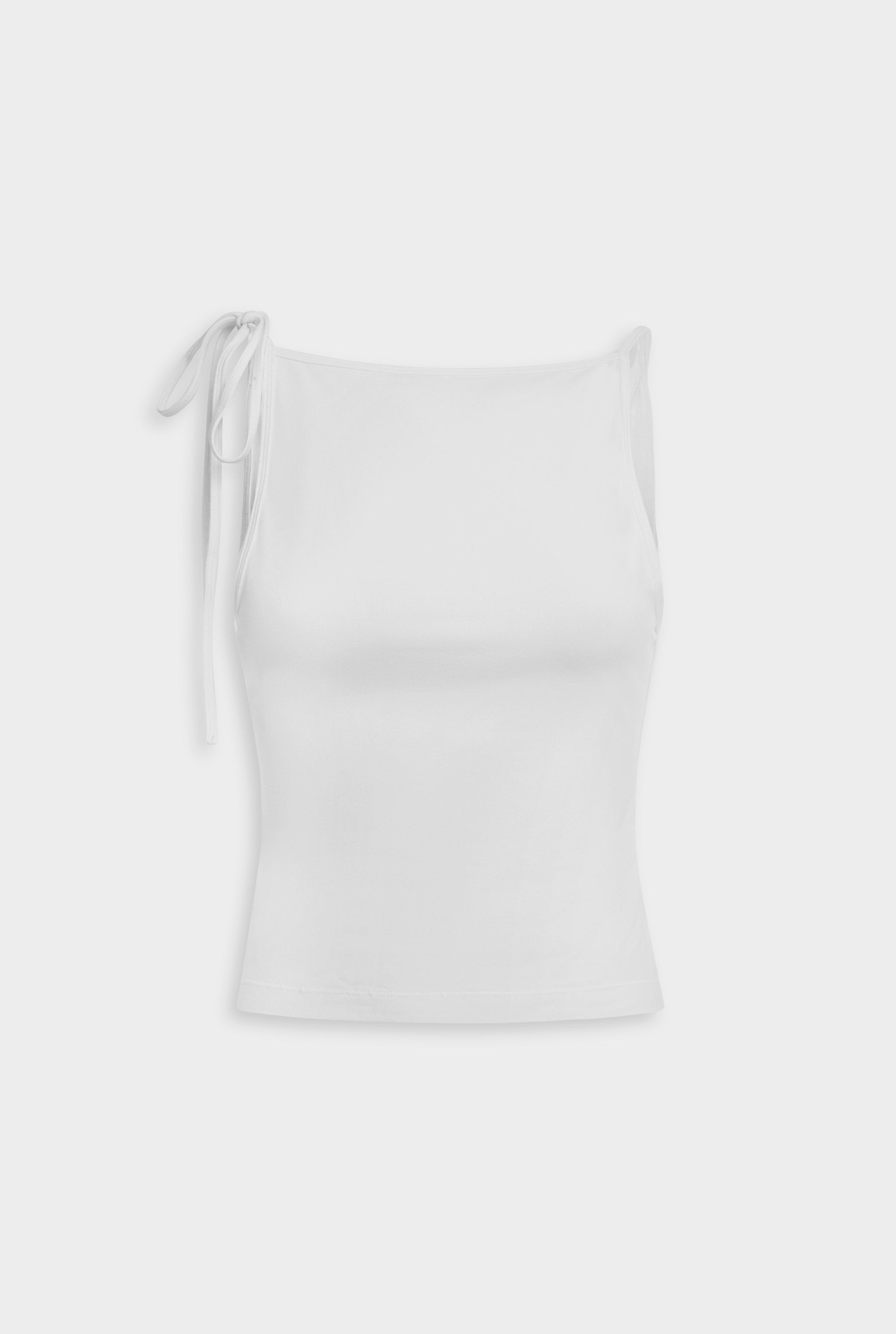 Reversible Boat V Neck Cami - White