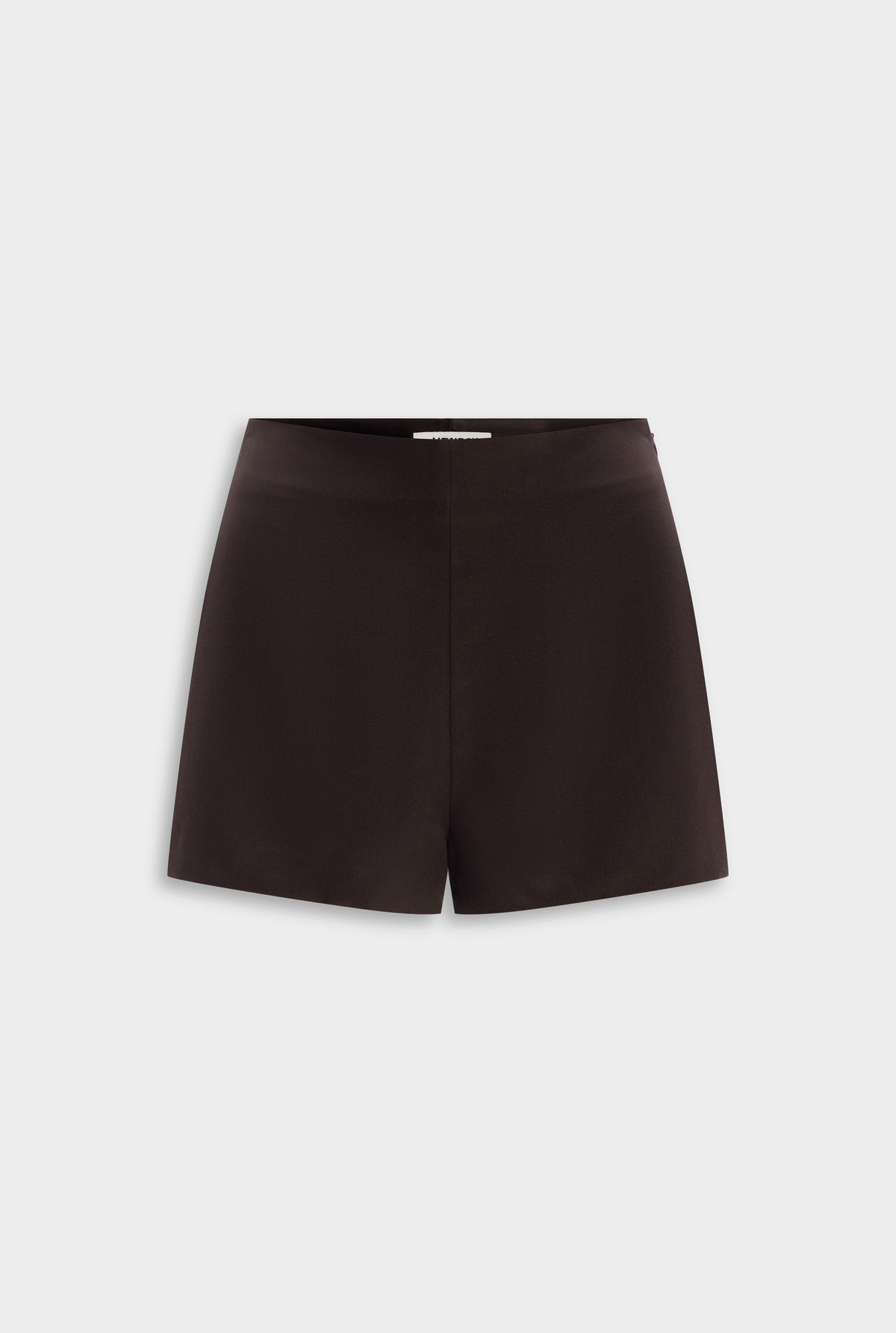 Silk Cotton High Waisted Short - Cacao [[AU_MEDIA:gid://shopify/MediaImage/27754614095959]]