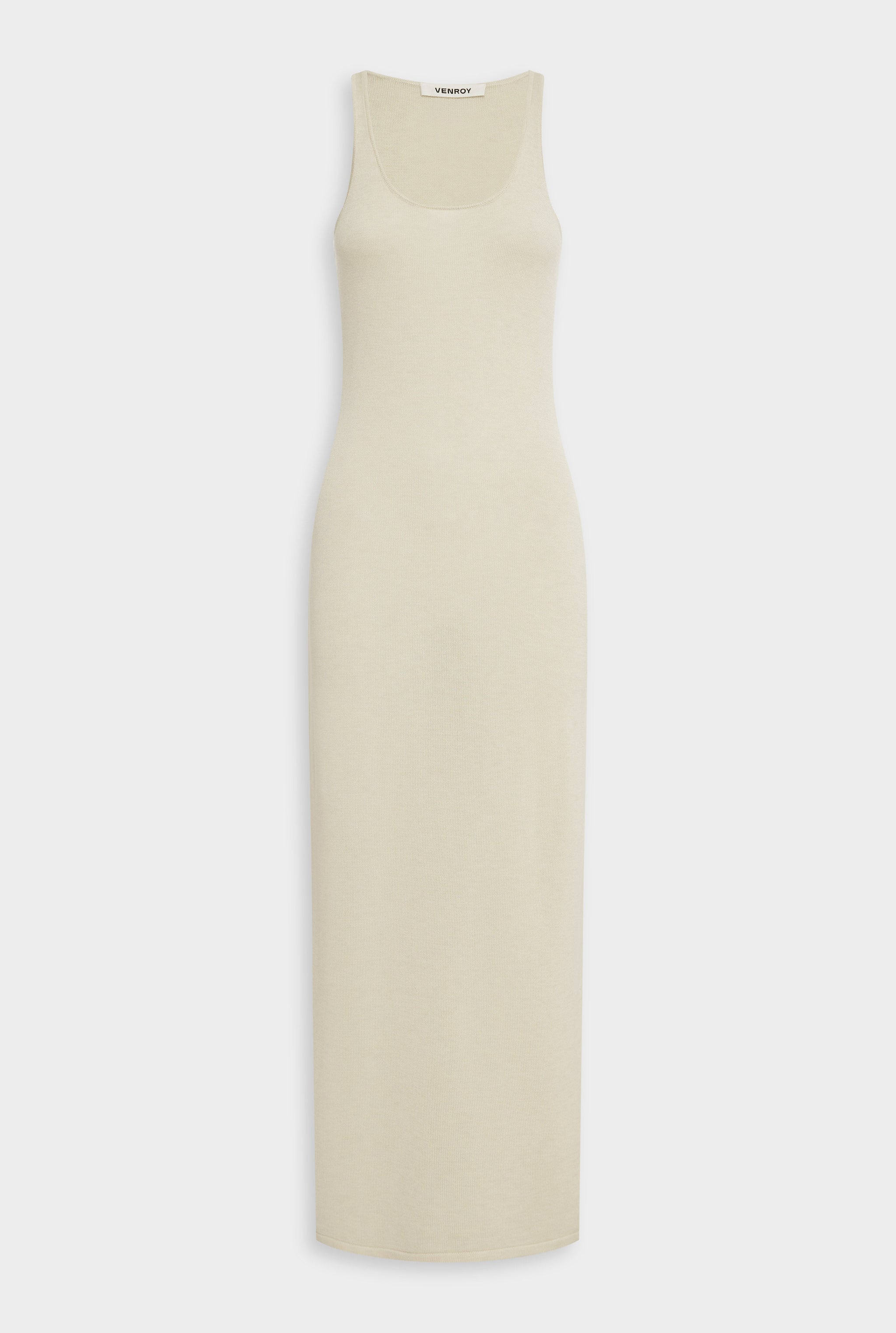 Venroy Silk Linen Shift Mini Dress - Off White