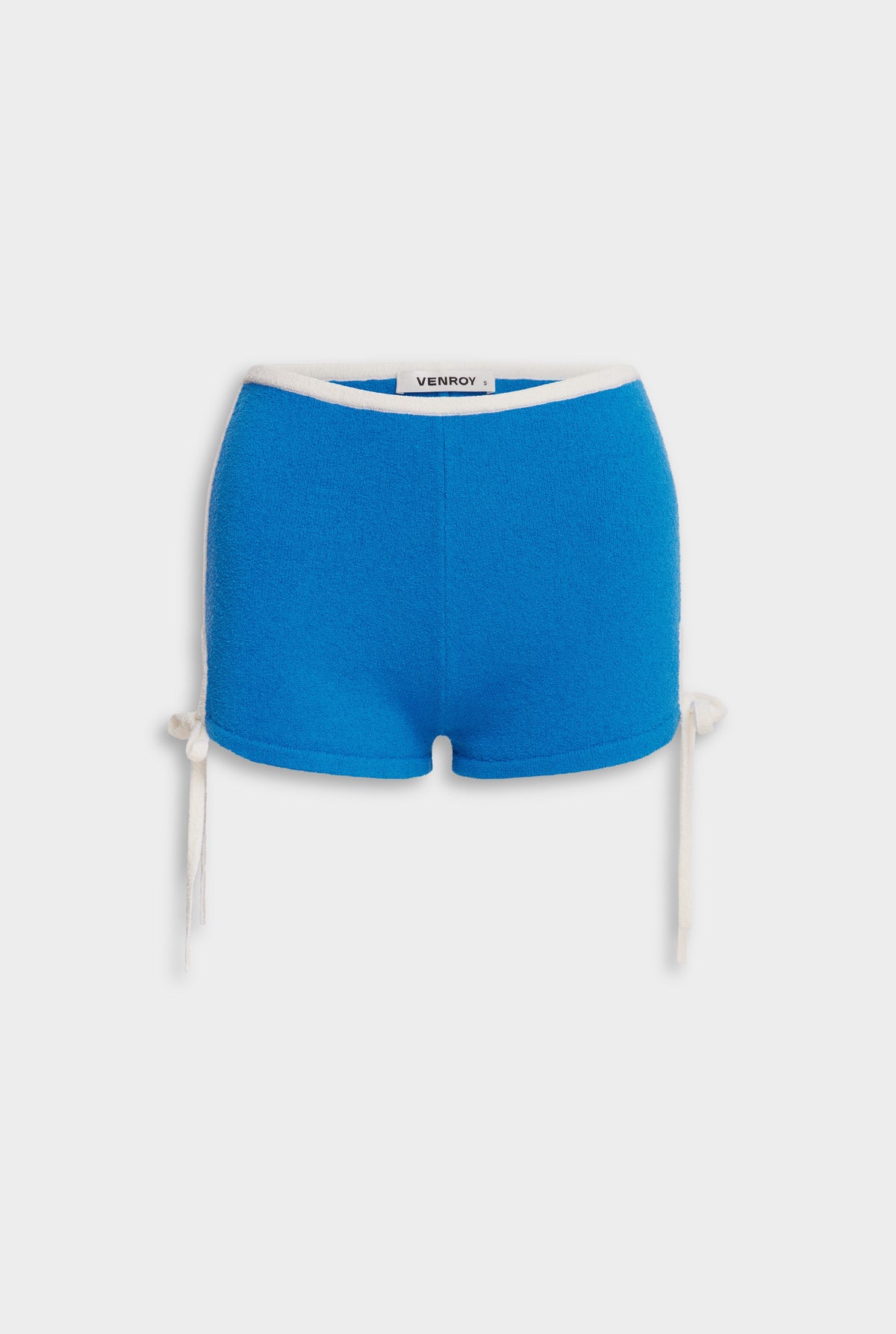 Terry Knit Tie Short - Cobalt/White [[AU_MEDIA:gid://shopify/MediaImage/27754615144535]]