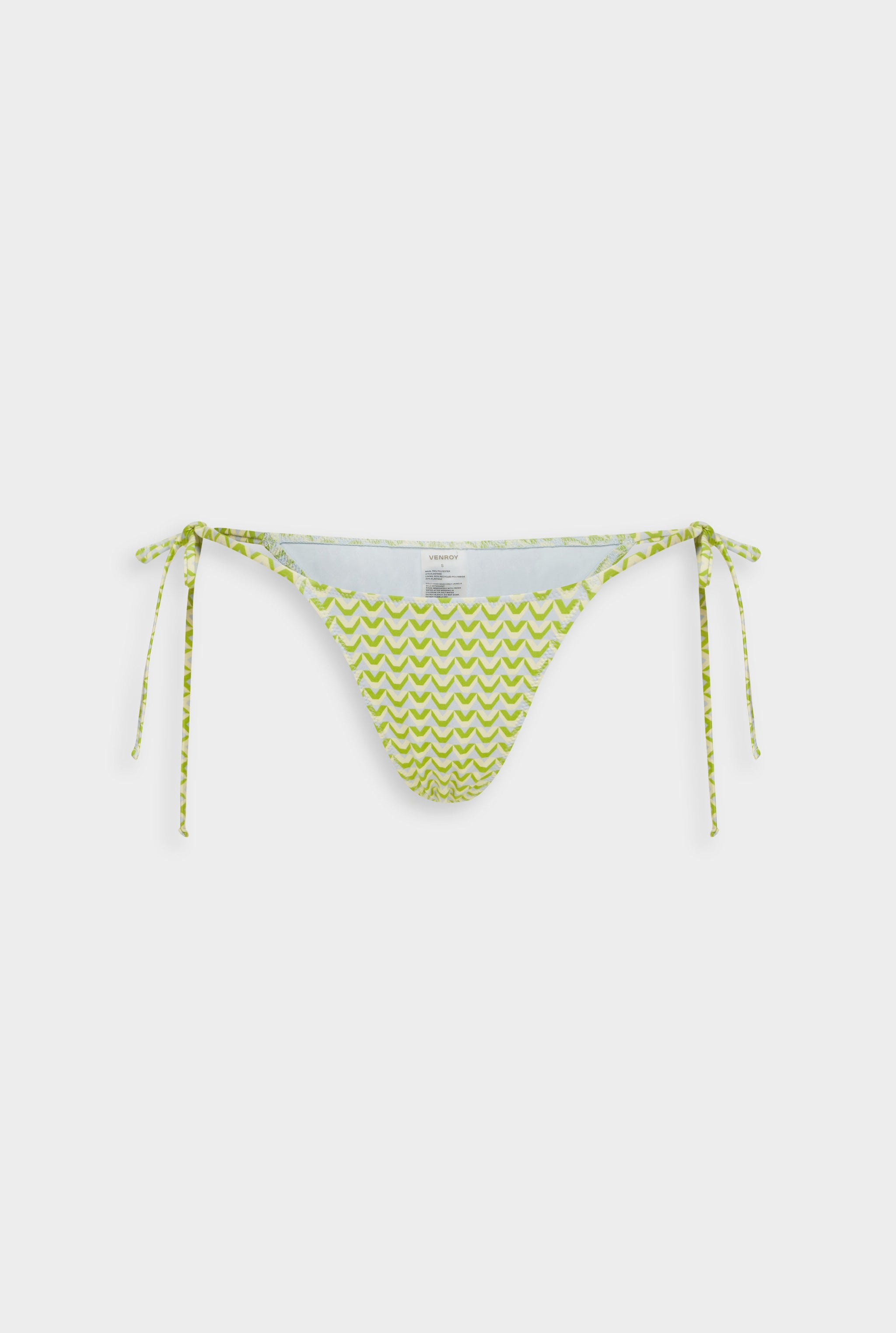 Venroy Tie Side Bikini Brief - Blue/Green/Yellow V Monogram
