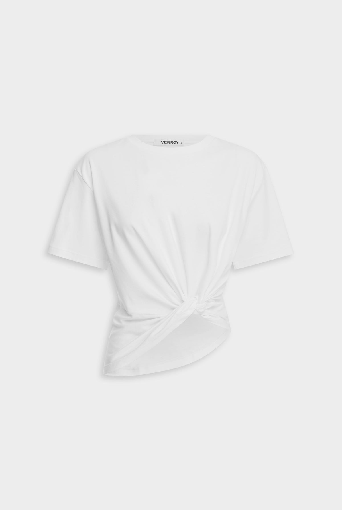 Twisted Cotton Tee - White [[AU_MEDIA:gid://shopify/MediaImage/27754616062039]]