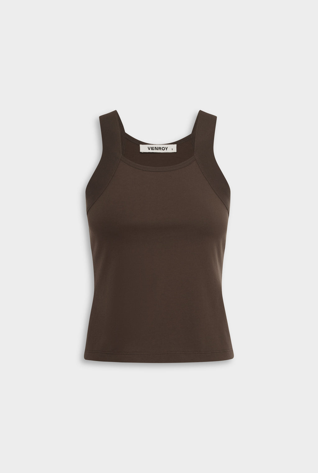 Wide Strap Tank - Chocolate