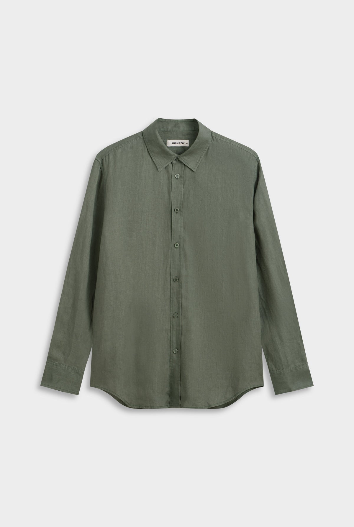 Linen Shirt - Slate Olive