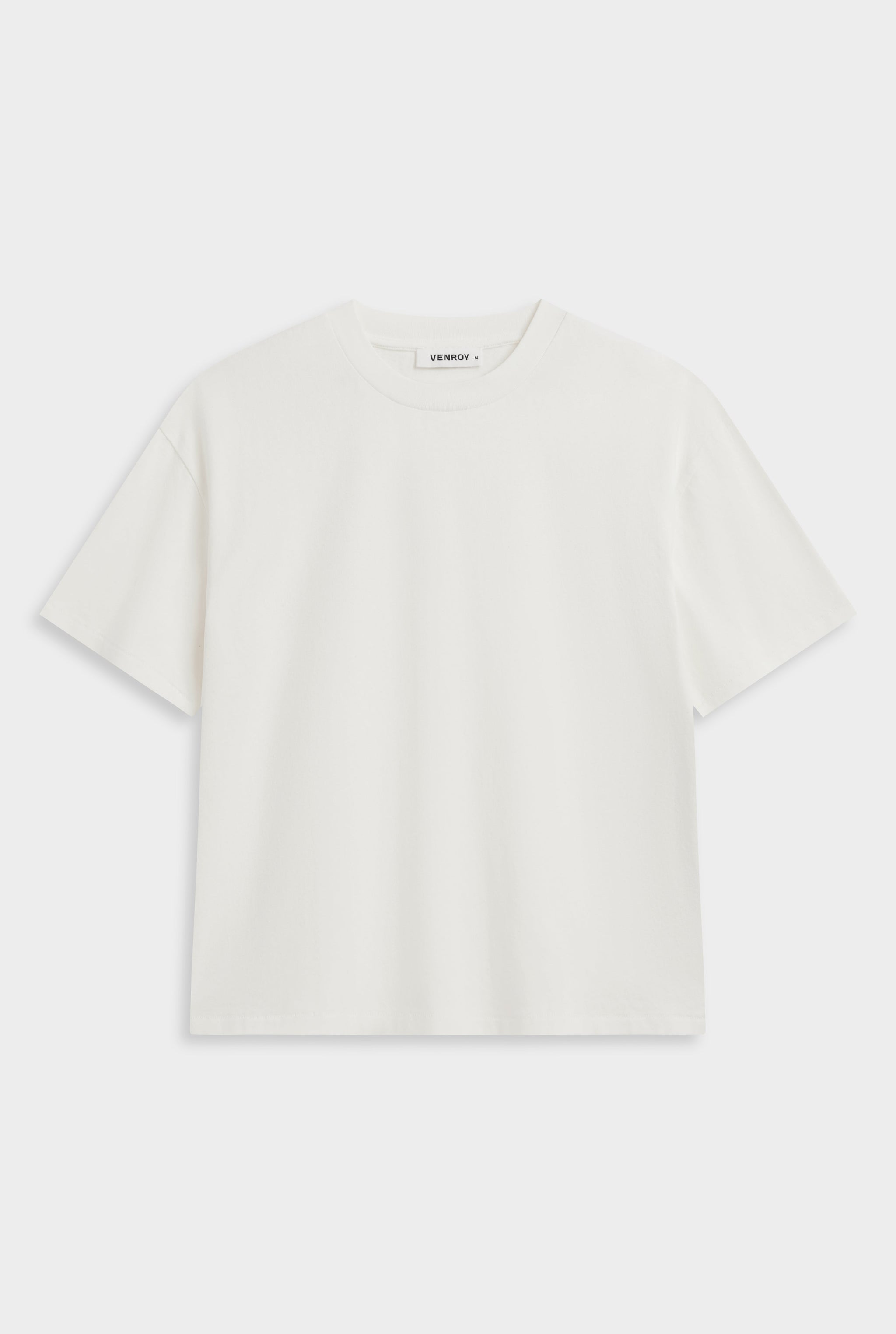 Distressed Cotton Linen T Shirt - Off White
