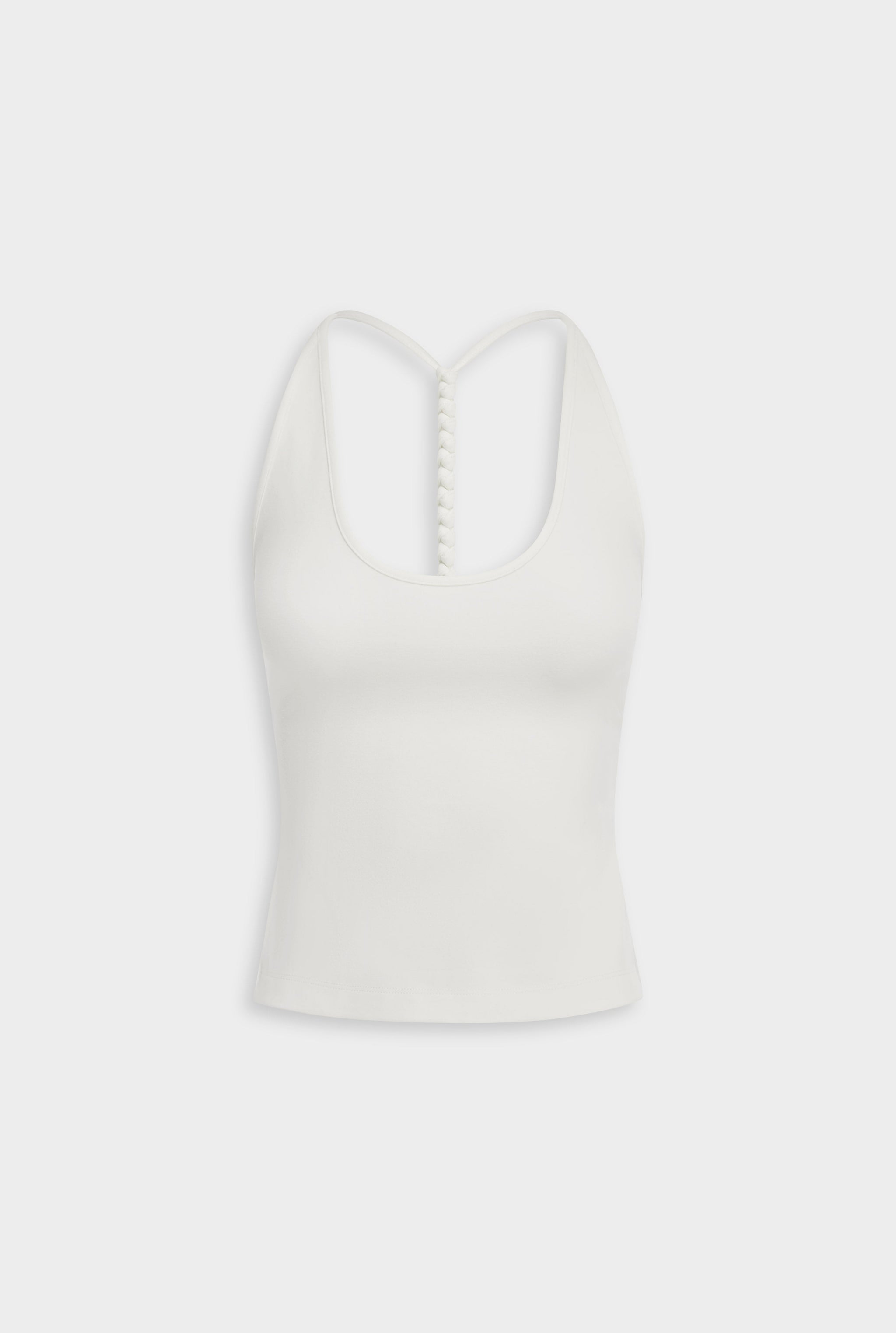 Braided Strap Halter Top - Off White