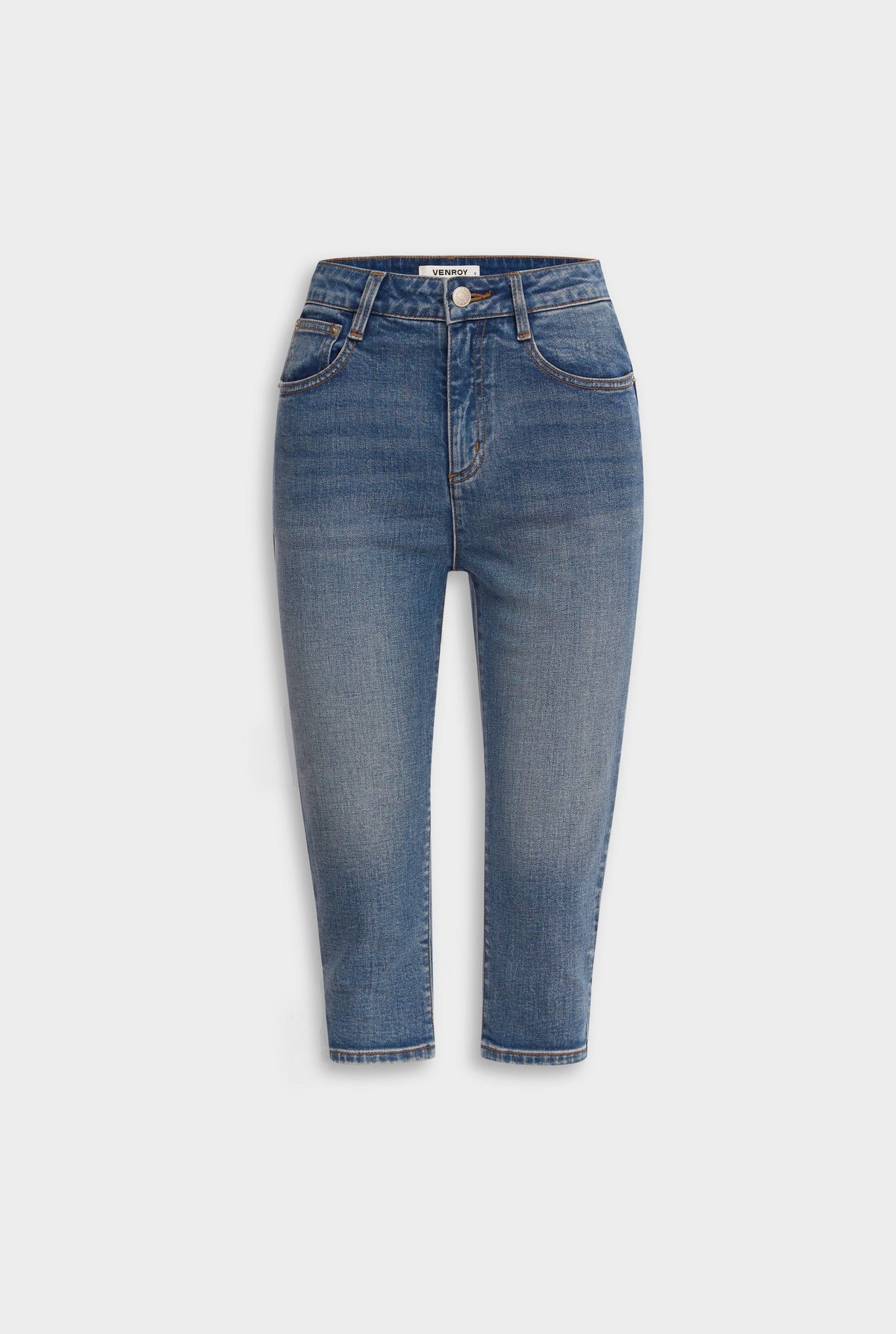 Denim Capri - Vintage Mid Indigo [[AU_MEDIA:gid://shopify/MediaImage/27957884649559]]
