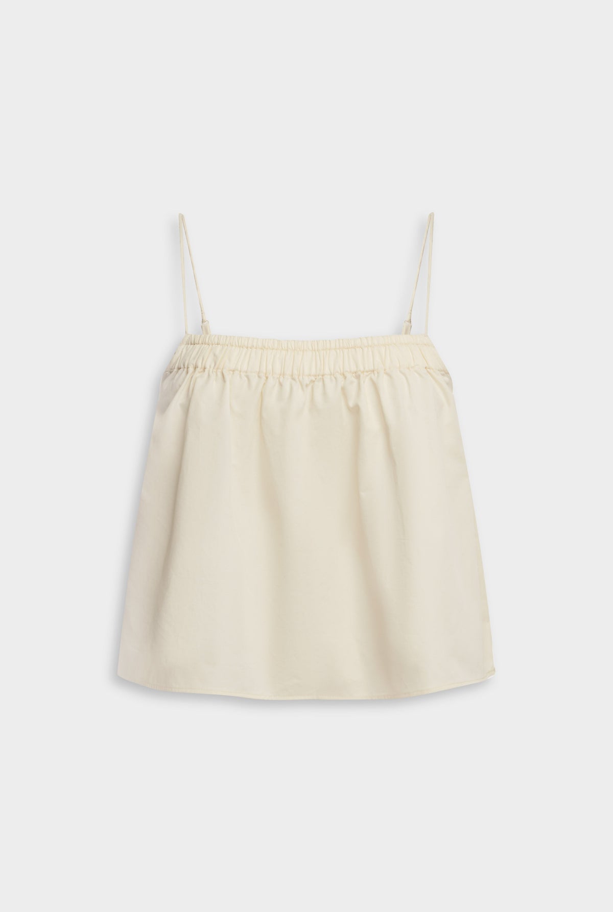 Double Elastic Cotton Twill Cami - Buttercream [[AU_MEDIA:gid://shopify/MediaImage/27957883797591]]