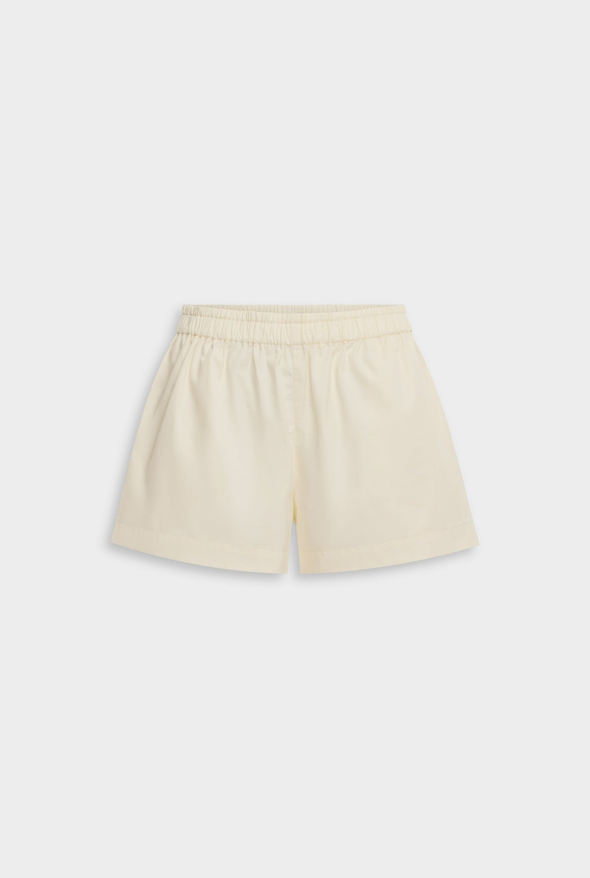 Double Elastic Cotton Twill Short - Buttercream [[AU_MEDIA:gid://shopify/MediaImage/27957883011159]]