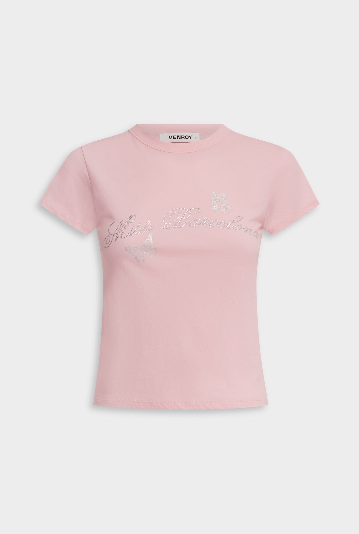 Lightweight Cotton Baby Tee - Pink/Miss Barcelona [[AU_MEDIA:gid://shopify/MediaImage/27957874163799]]