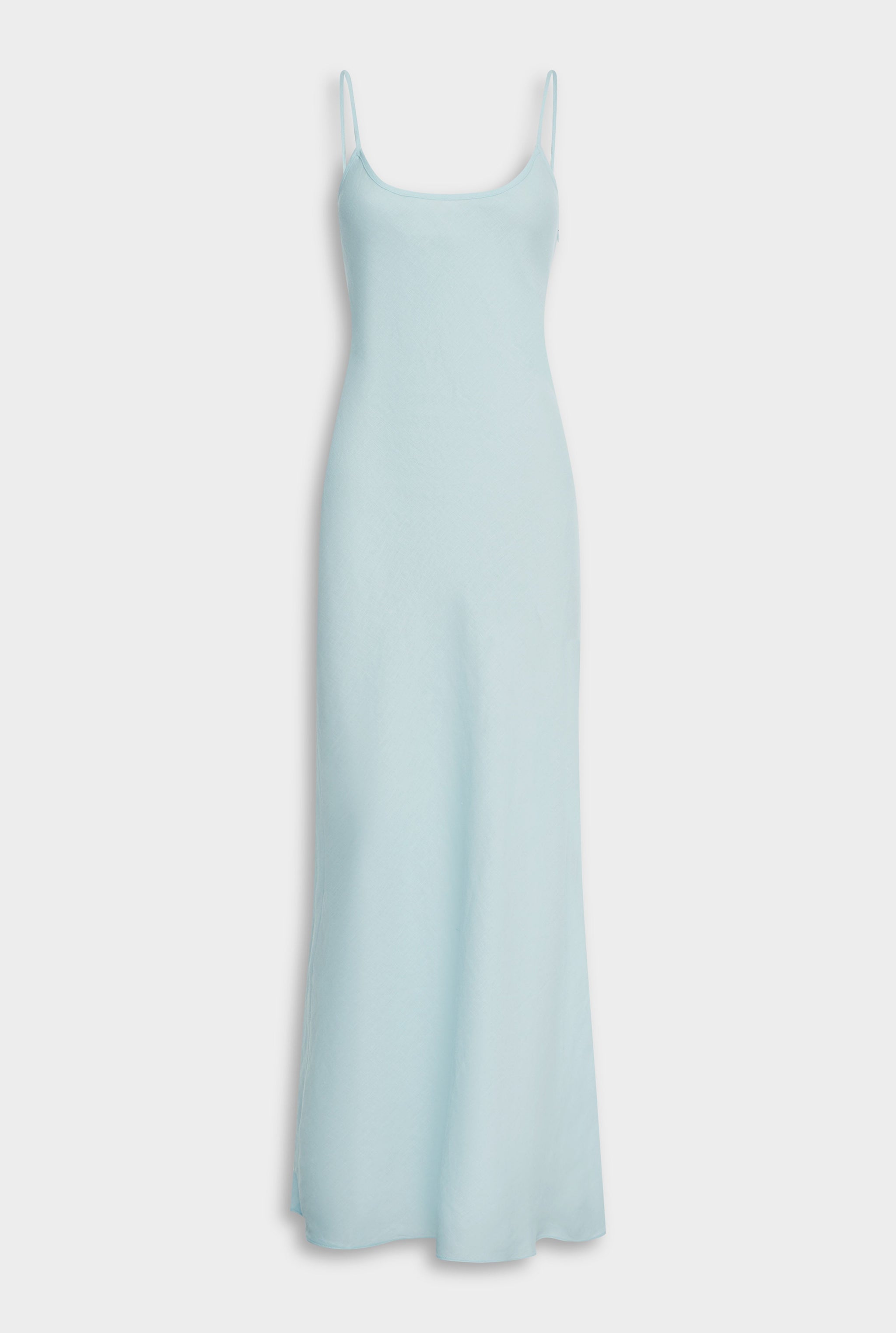 Venroy Linen Slip Dress - Sky Blue