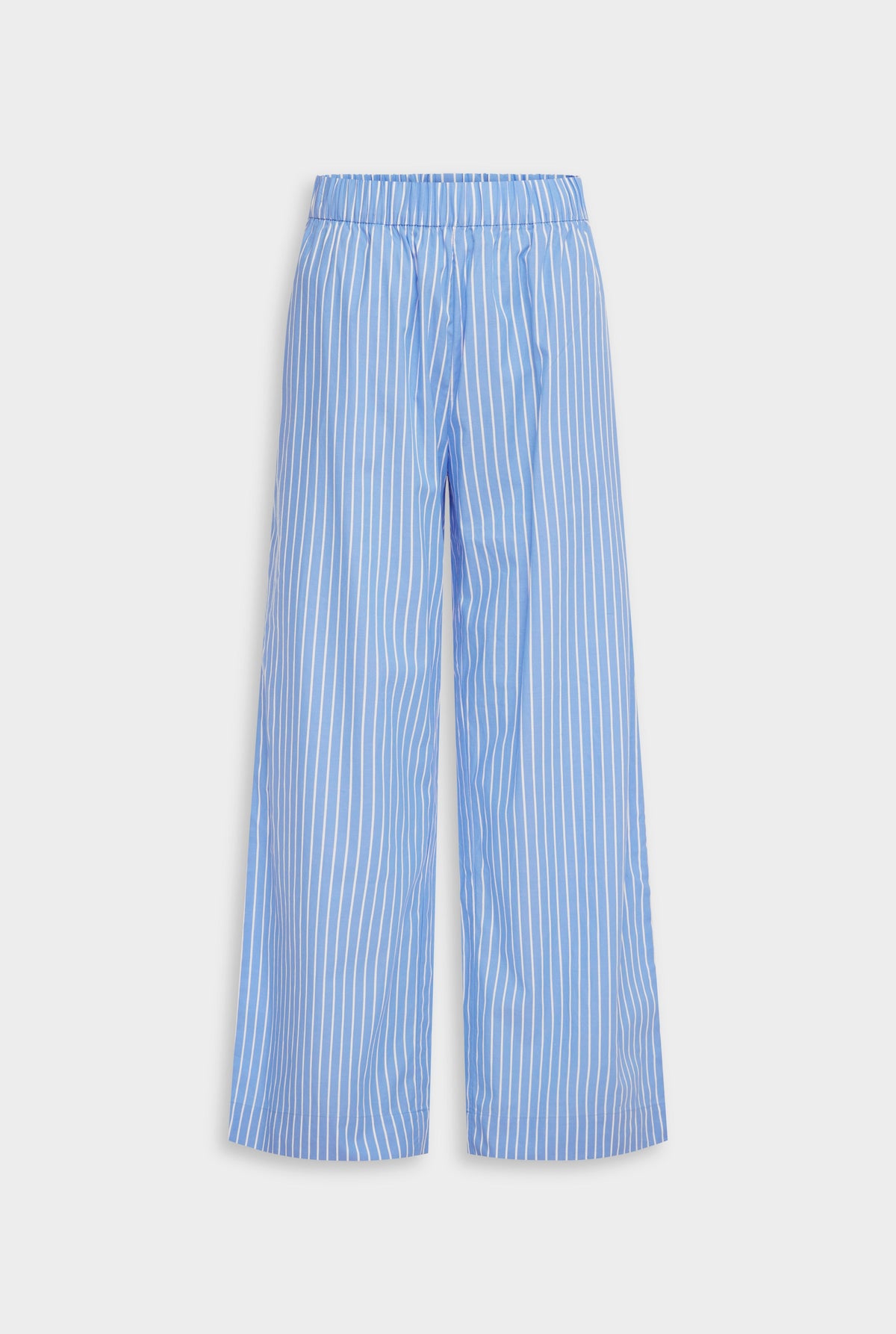 Striped Cotton Poplin Pant - Blue/White Stripe