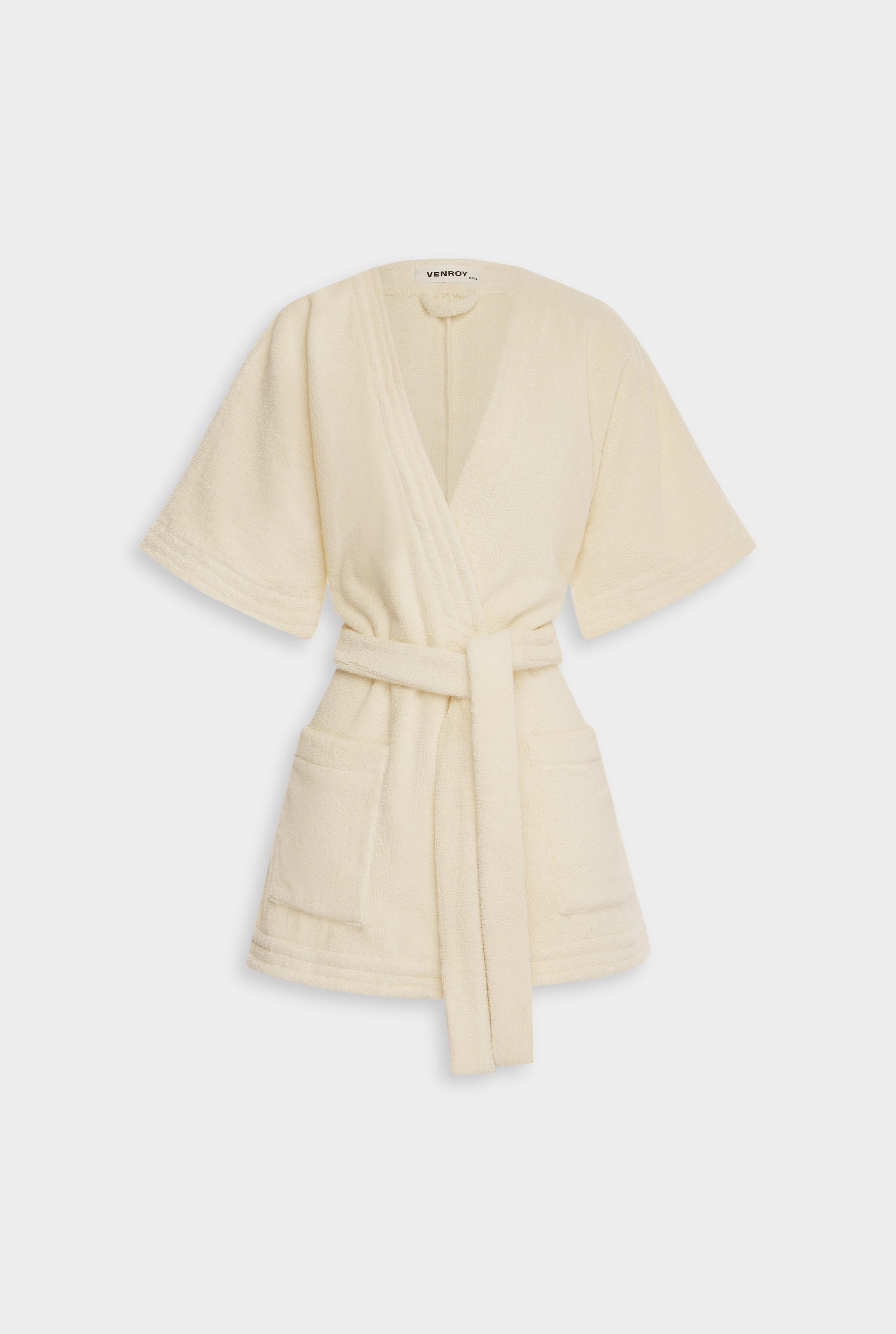 Venroy Terry Robe - Ecru