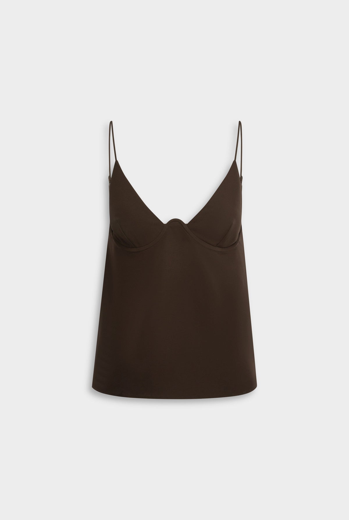 Underwire Cami Top - Dark Chocolate