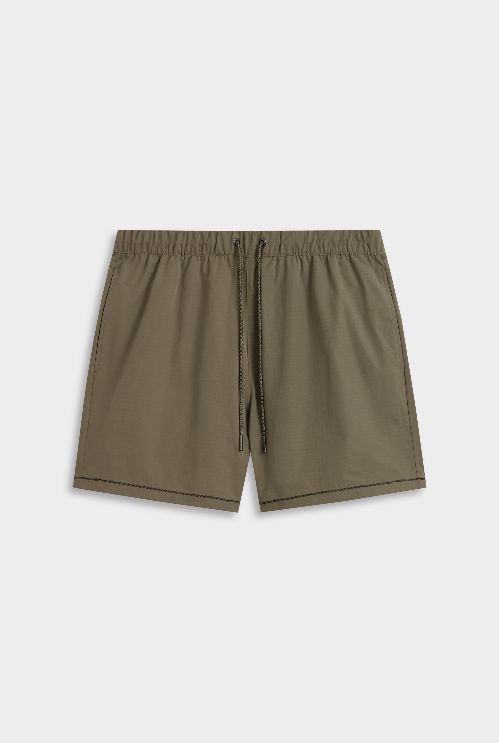 Venroy Zig Zag Ripstop Swim Short - Olive