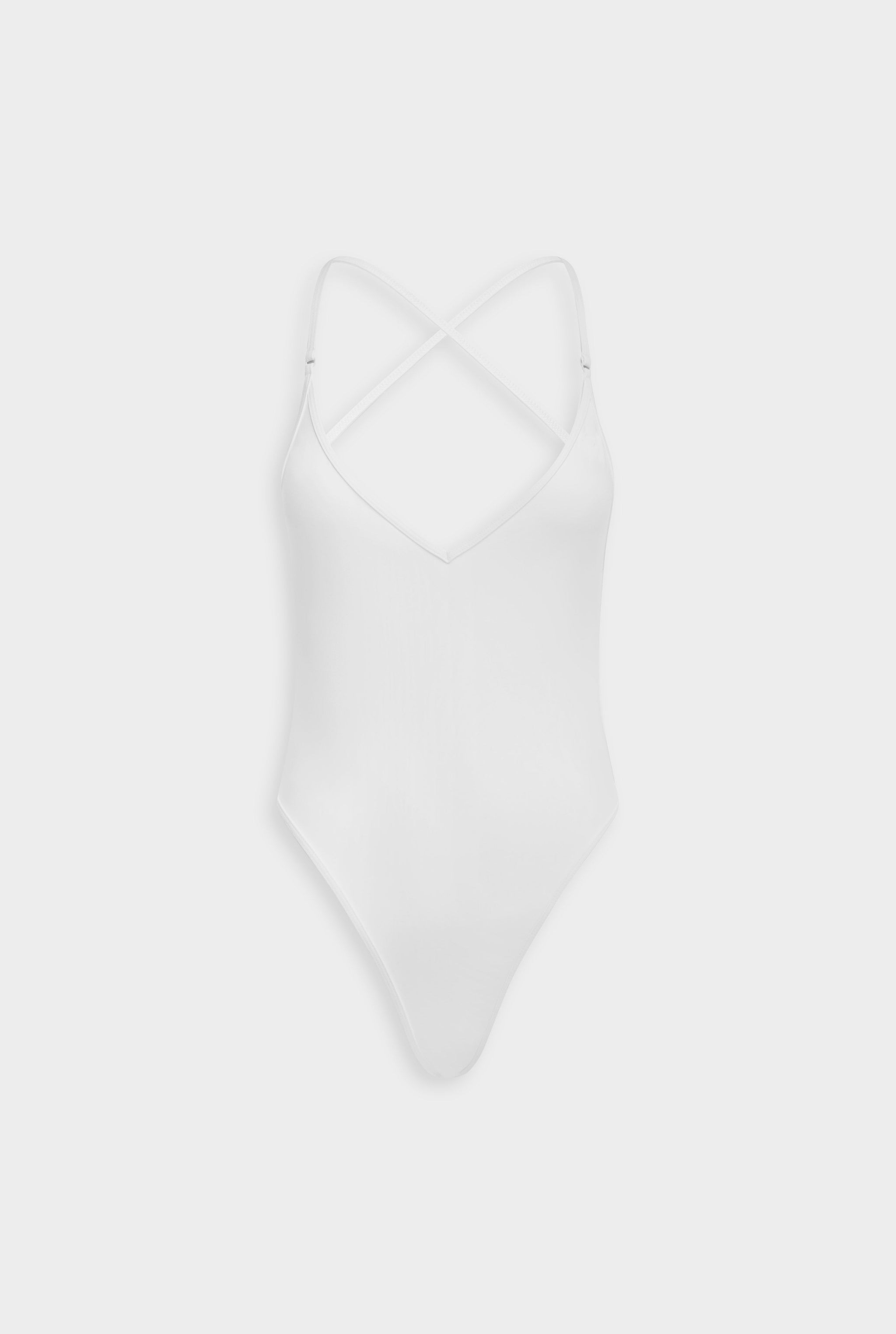 Venroy Cross Back One Piece - White