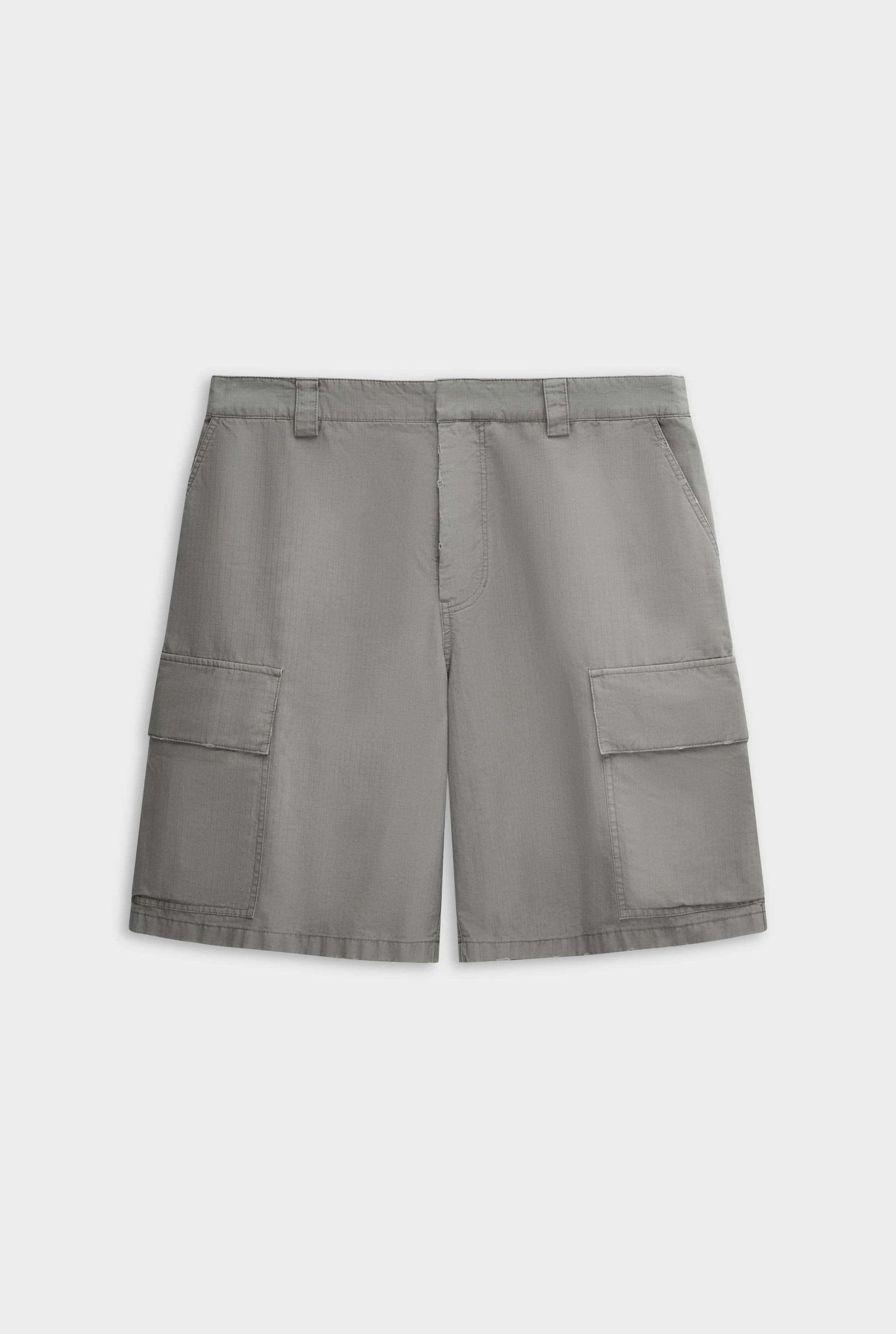 Ripstop Cotton Cargo Short - Washed Grey