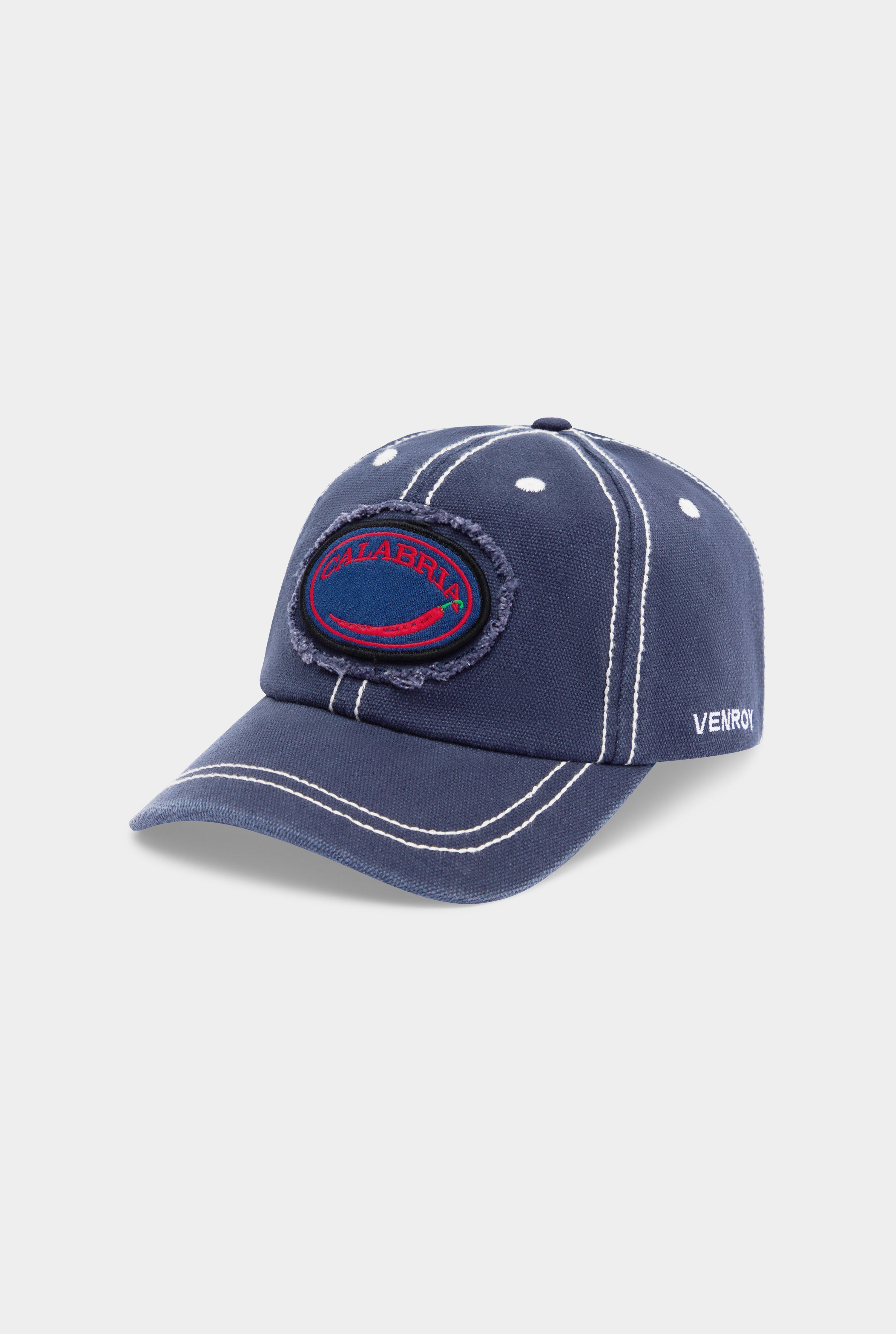 Calabria Washed Cotton Cap - Washed Navy