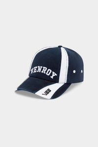 Venroy Panelled Twill Cap - Washed Black