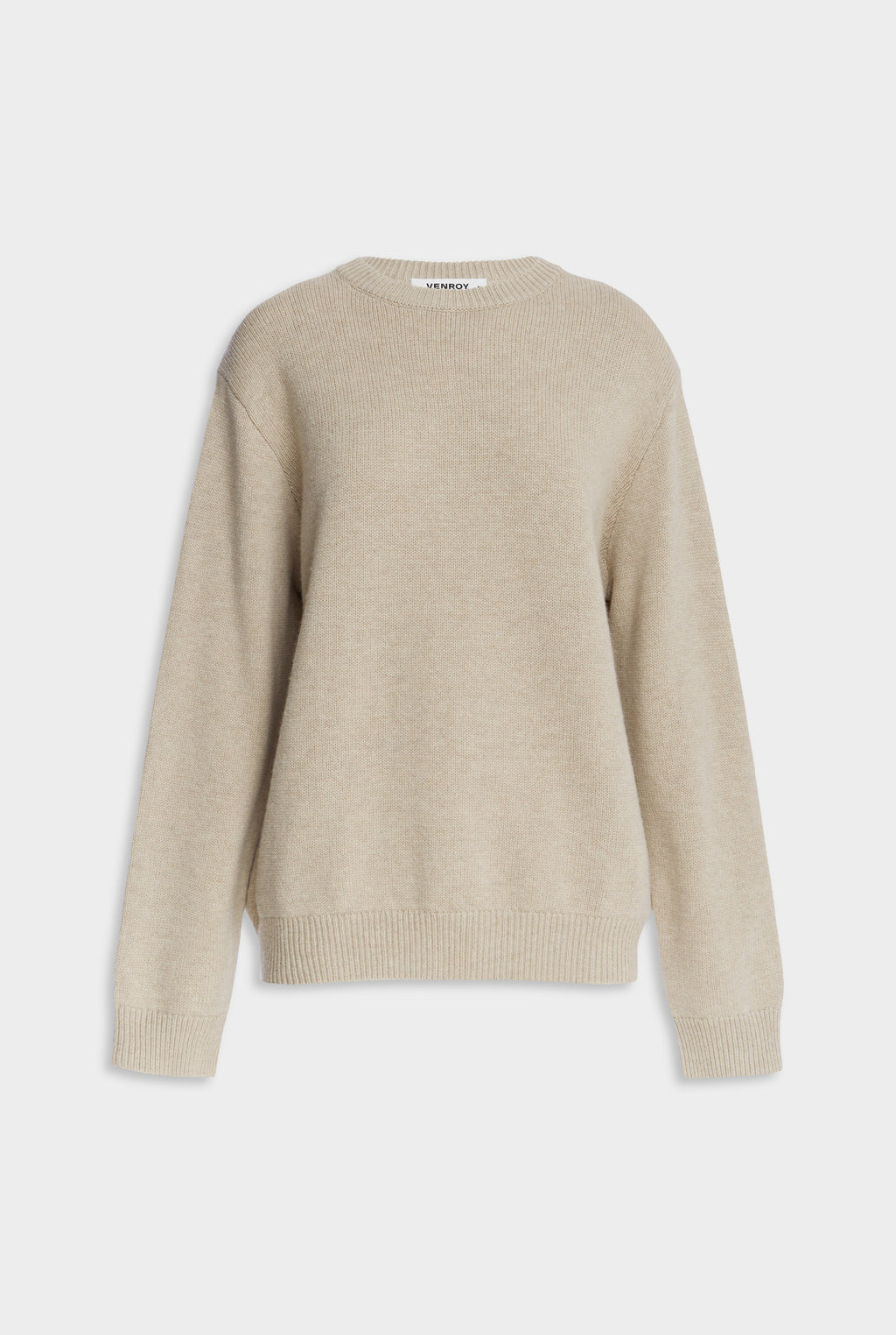 Oversized Wool Cashmere Sweater - Sand Marl