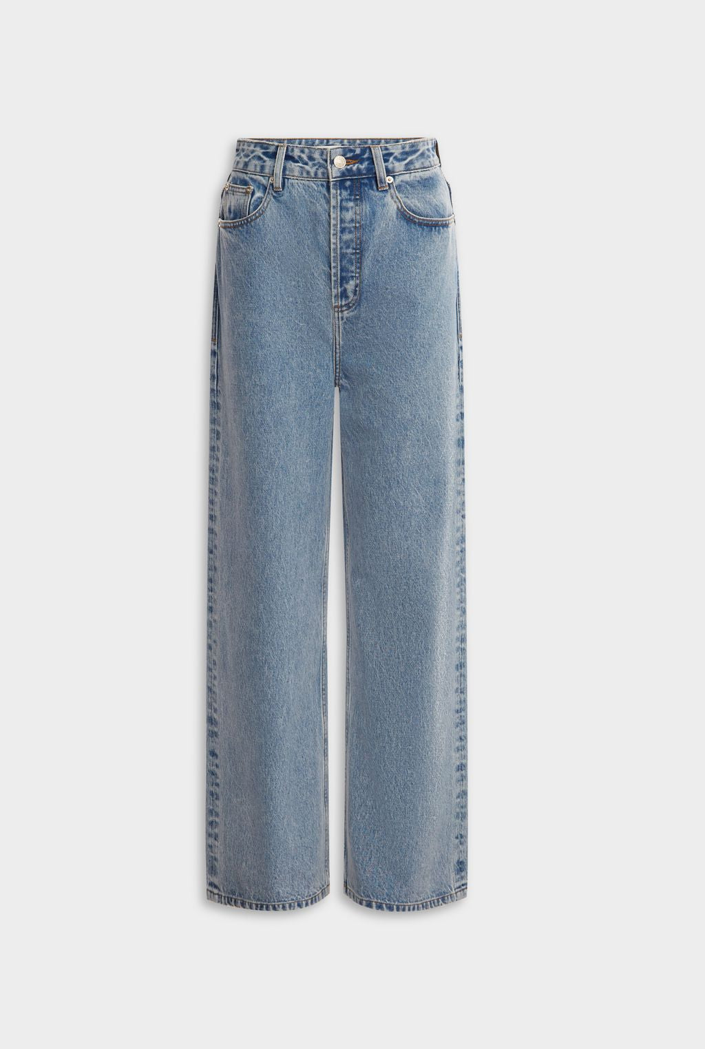 Relaxed Low Rise Denim Jean - Light Blue