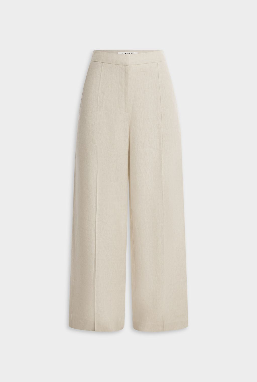 Heavyweight Panelled Linen Pant - Sand