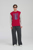 Lightweight Long Sleeve T-Shirt - Grey Marl/Sangria [[AU_MEDIA:gid://shopify/Video/27965631561815]]