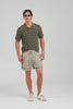 Woven Tape Linen Lounge Short - Olive Taupe [[AU_MEDIA:gid://shopify/Video/27965646372951]]
