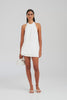 Silk High Neck Draped Top - Cream [[AU_MEDIA:gid://shopify/Video/27965523689559]]