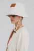 Venroy Cotton Canvas Bucket Hat - Ecru